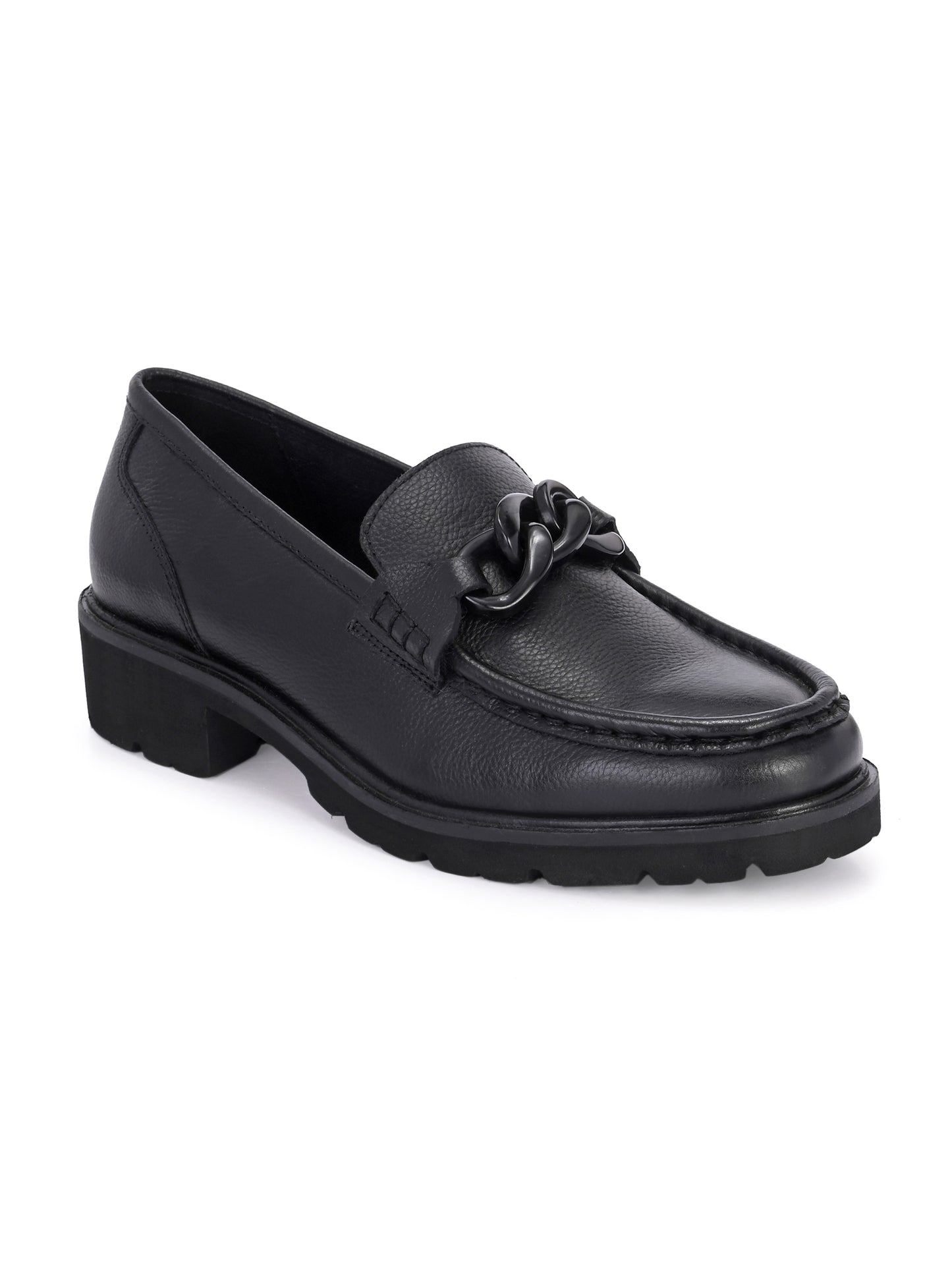 Pelle Perfetta Black Leather Moccasin