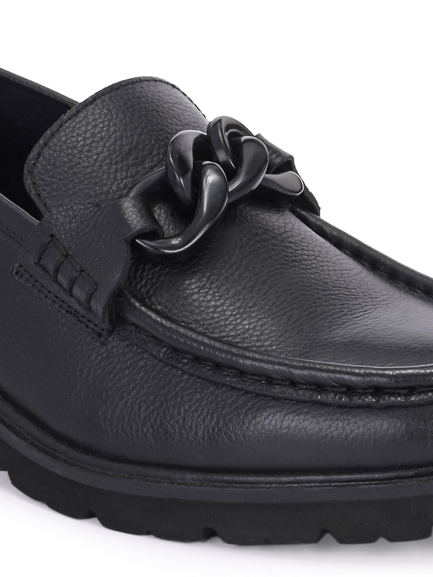 Pelle Perfetta Black Leather Moccasin