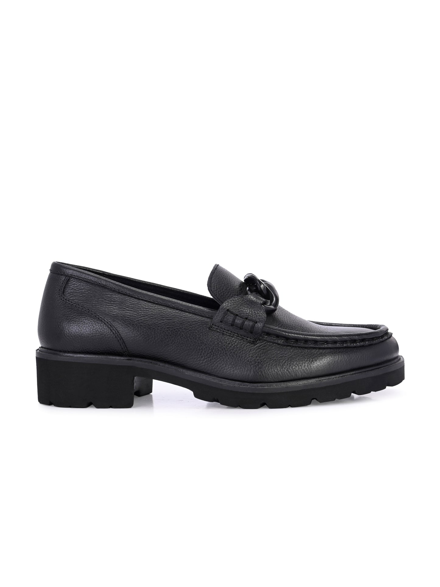 Pelle Perfetta Black Leather Moccasin