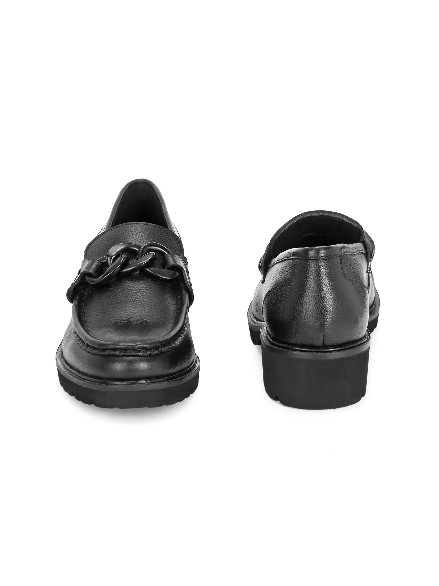 Pelle Perfetta Black Leather Moccasin