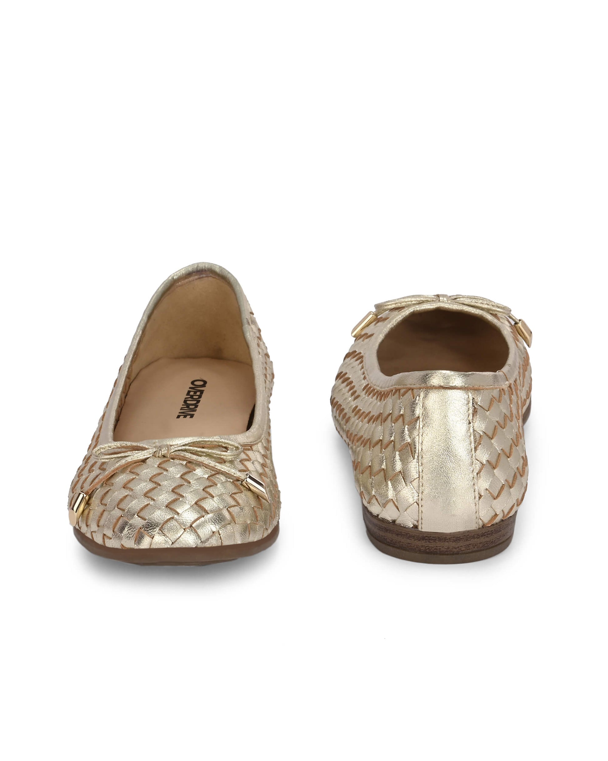 Florence Gold Leather Ballerina