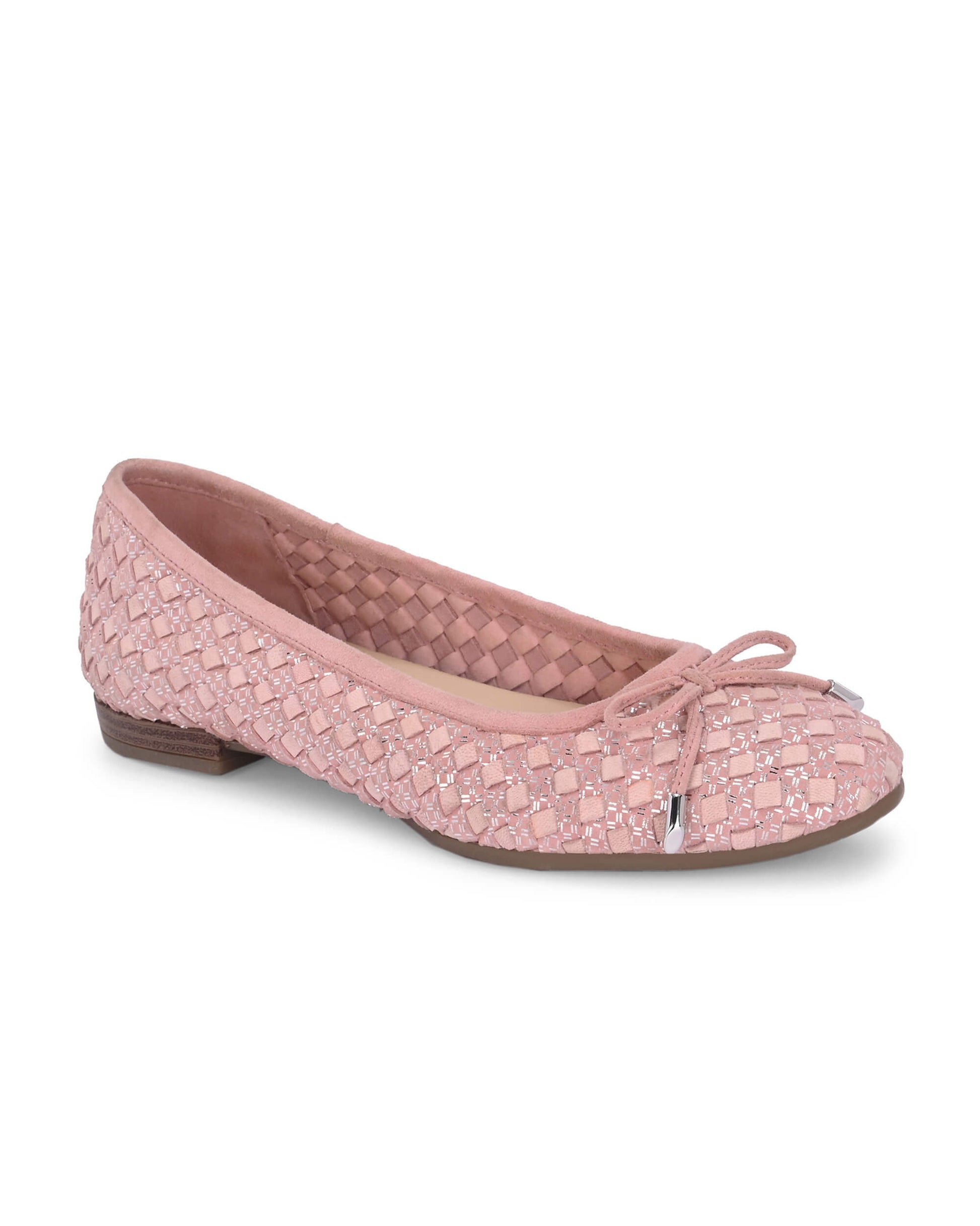 Florence Pink Leather Ballerina