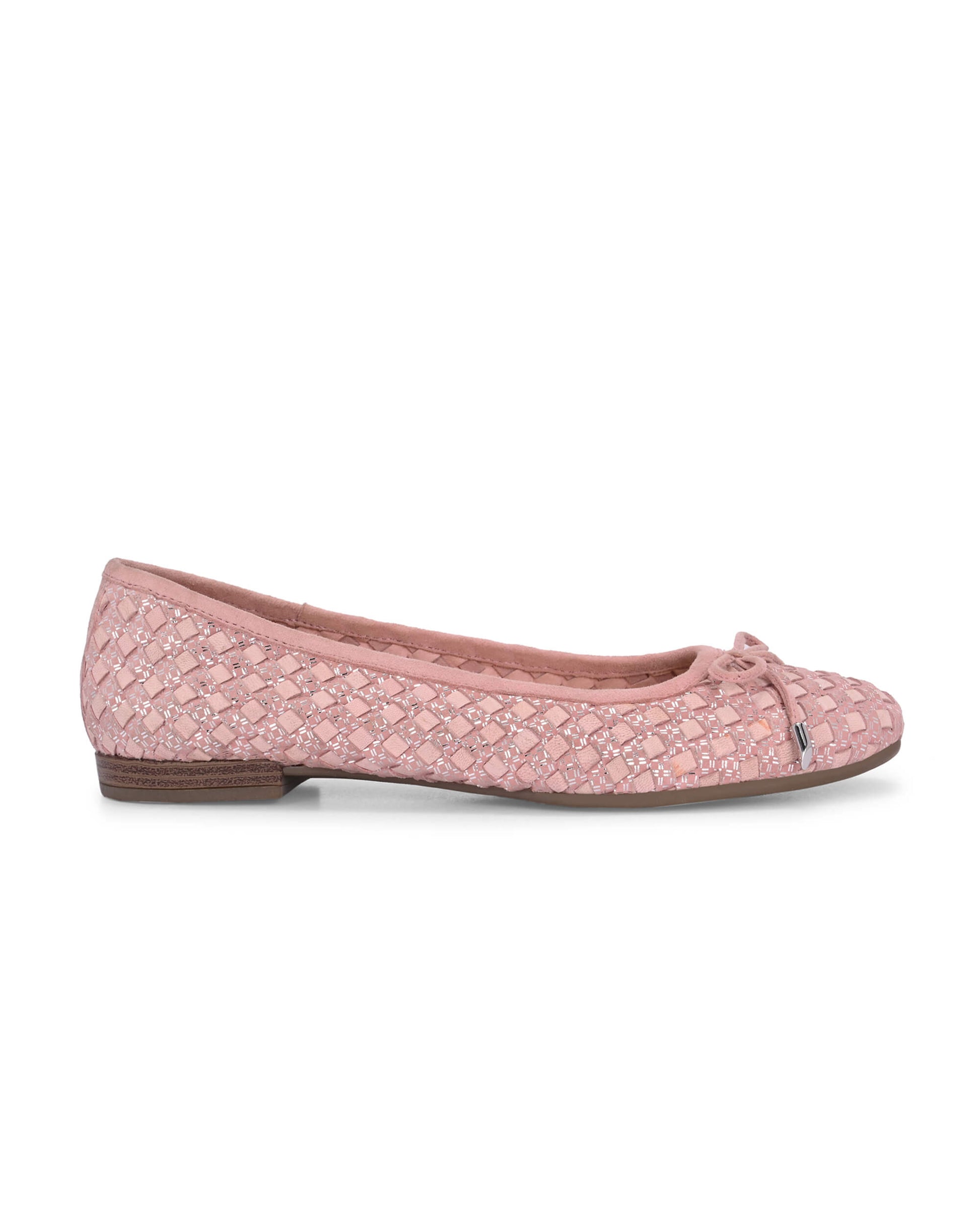 Florence Pink Leather Ballerina