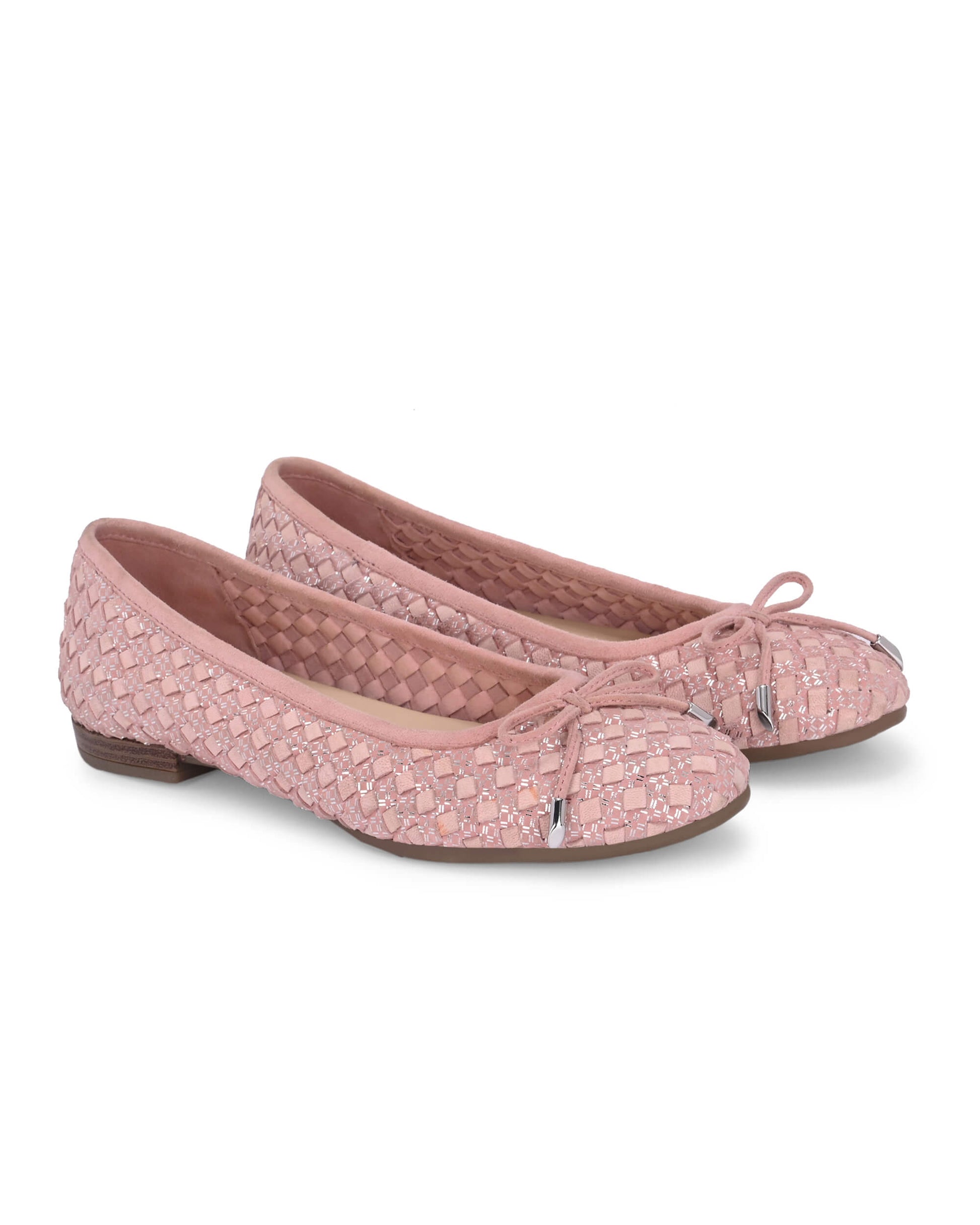 Florence Pink Leather Ballerina