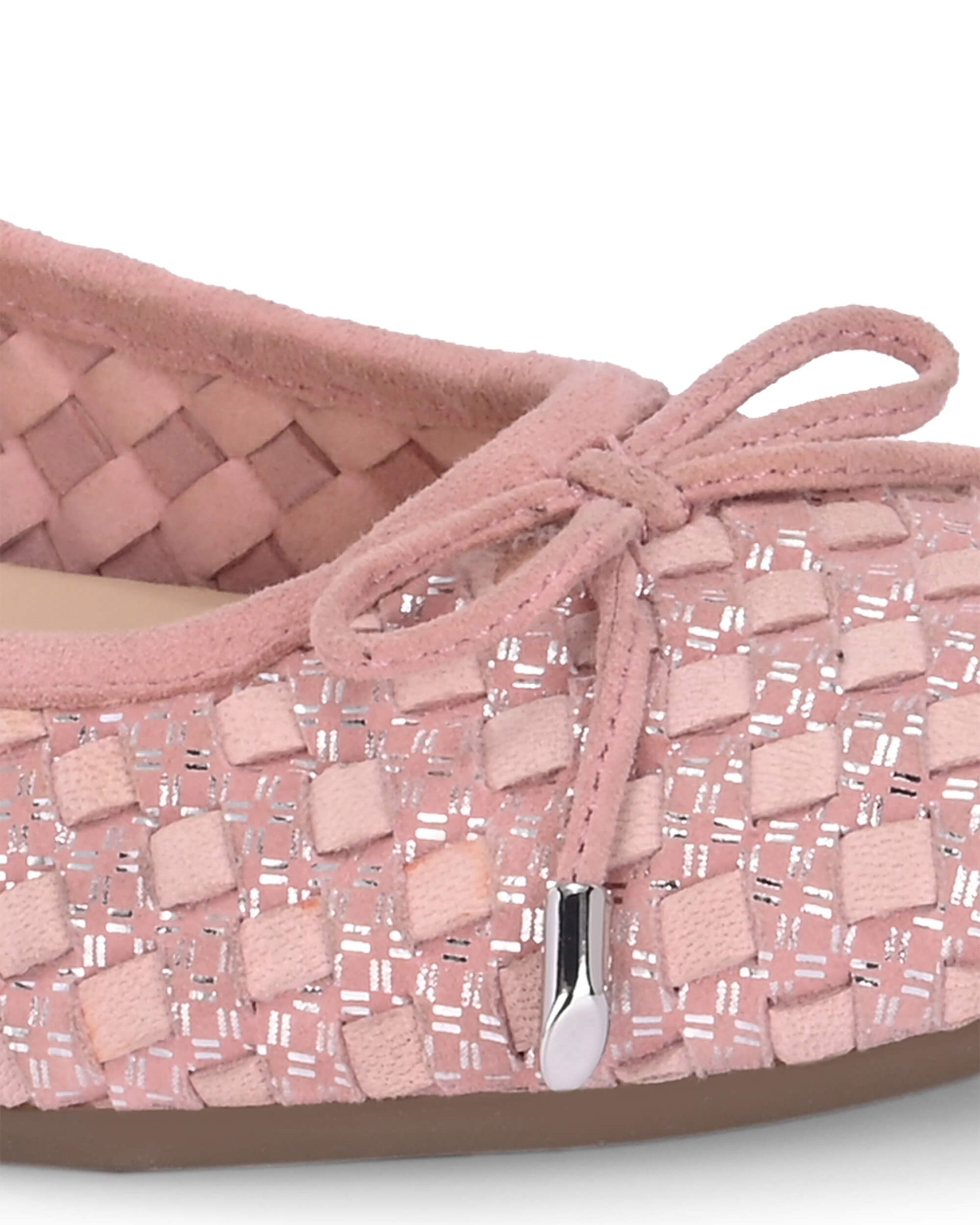 Florence Pink Leather Ballerina