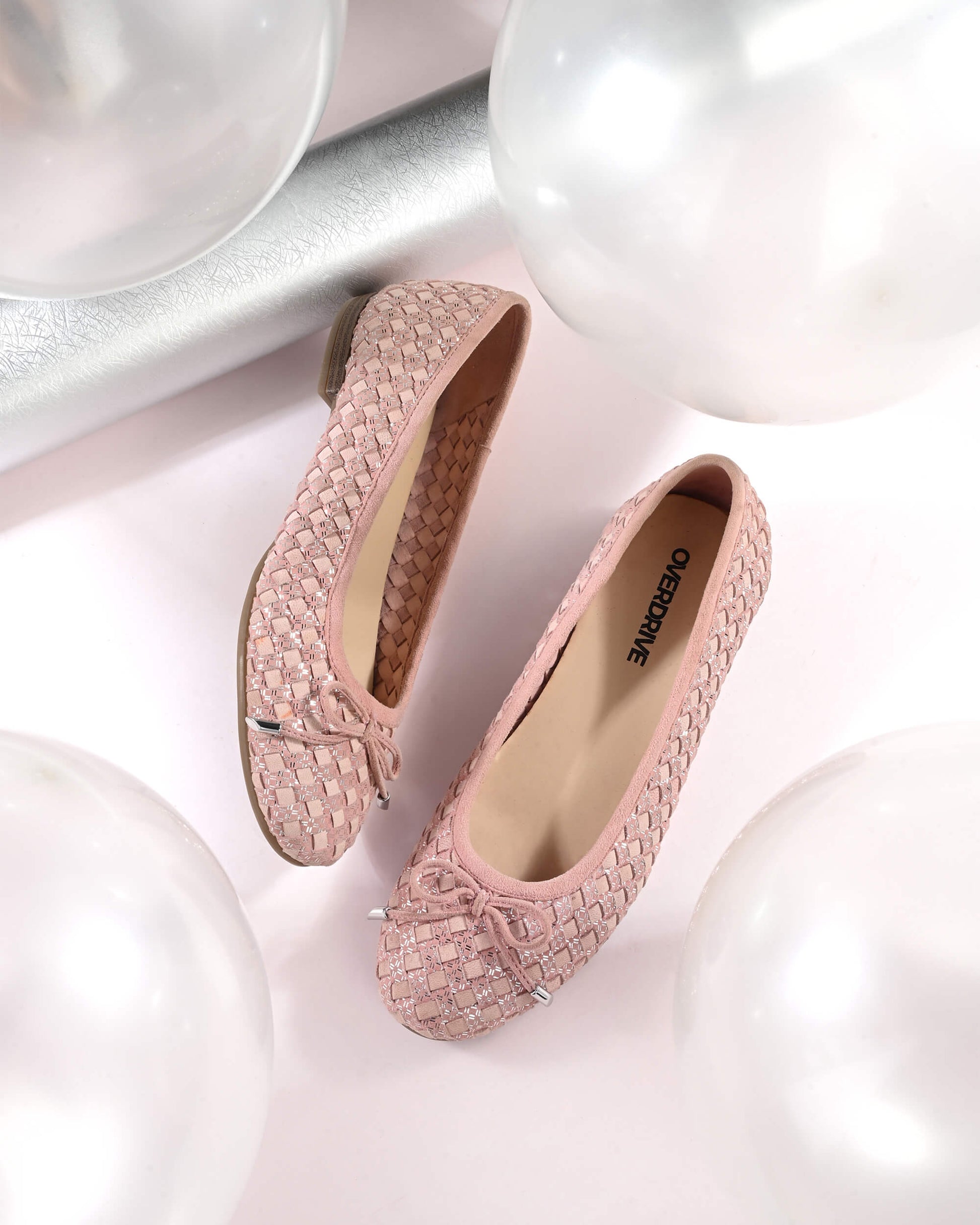 Florence Pink Leather Ballerina