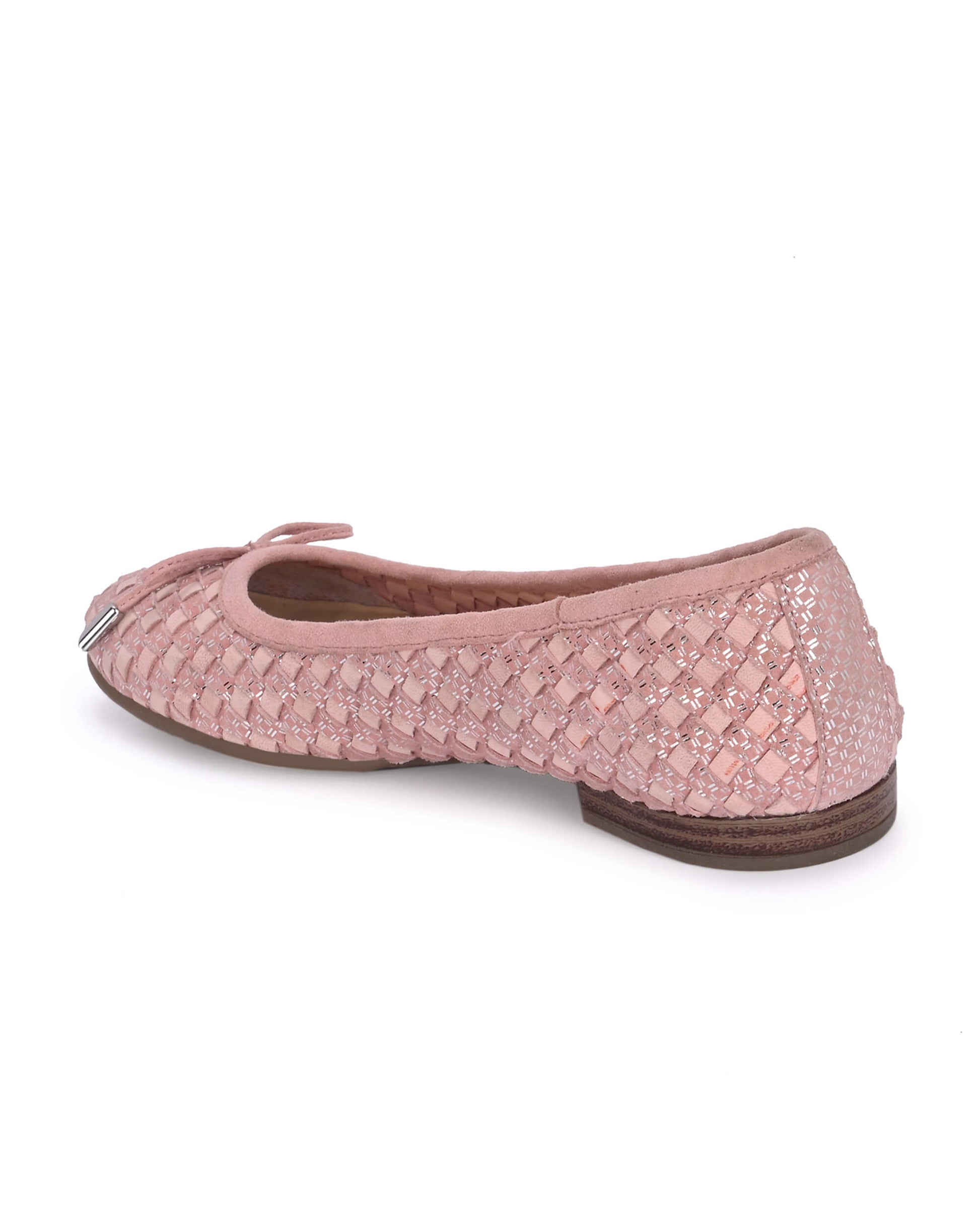 Florence Pink Leather Ballerina