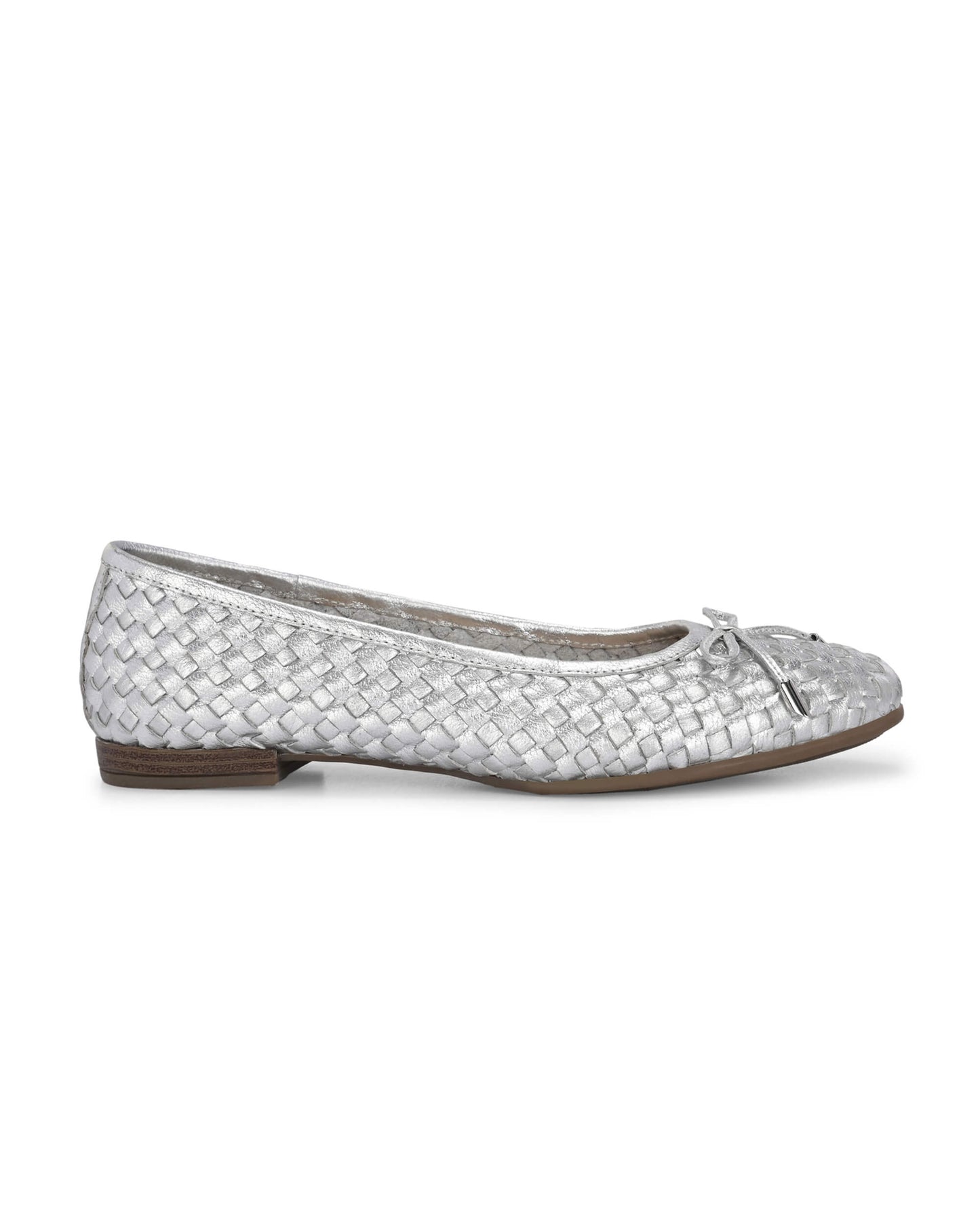Florence Silver Leather Bellerina
