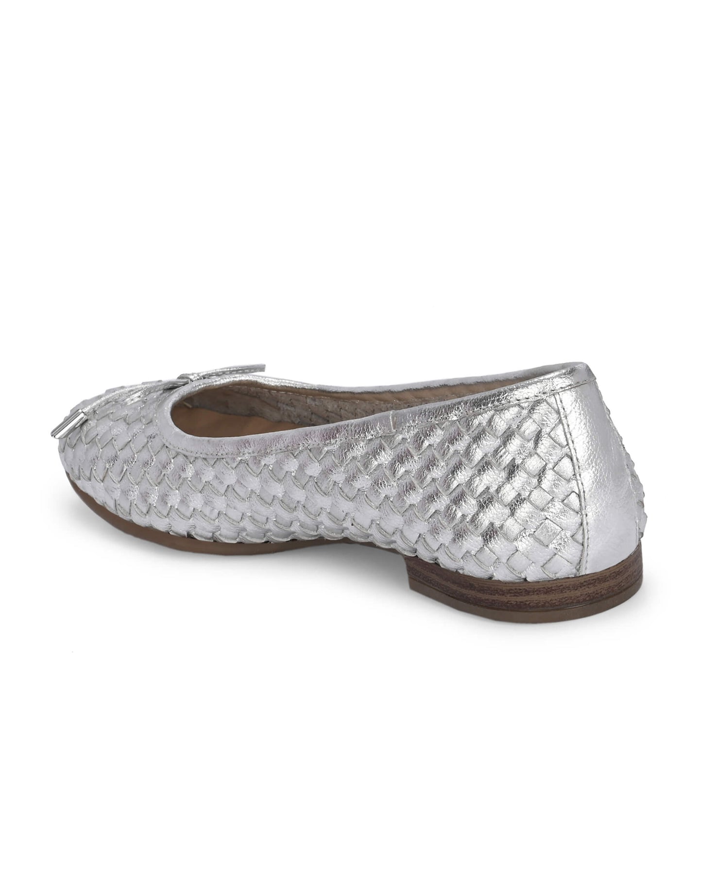Florence Silver Leather Bellerina