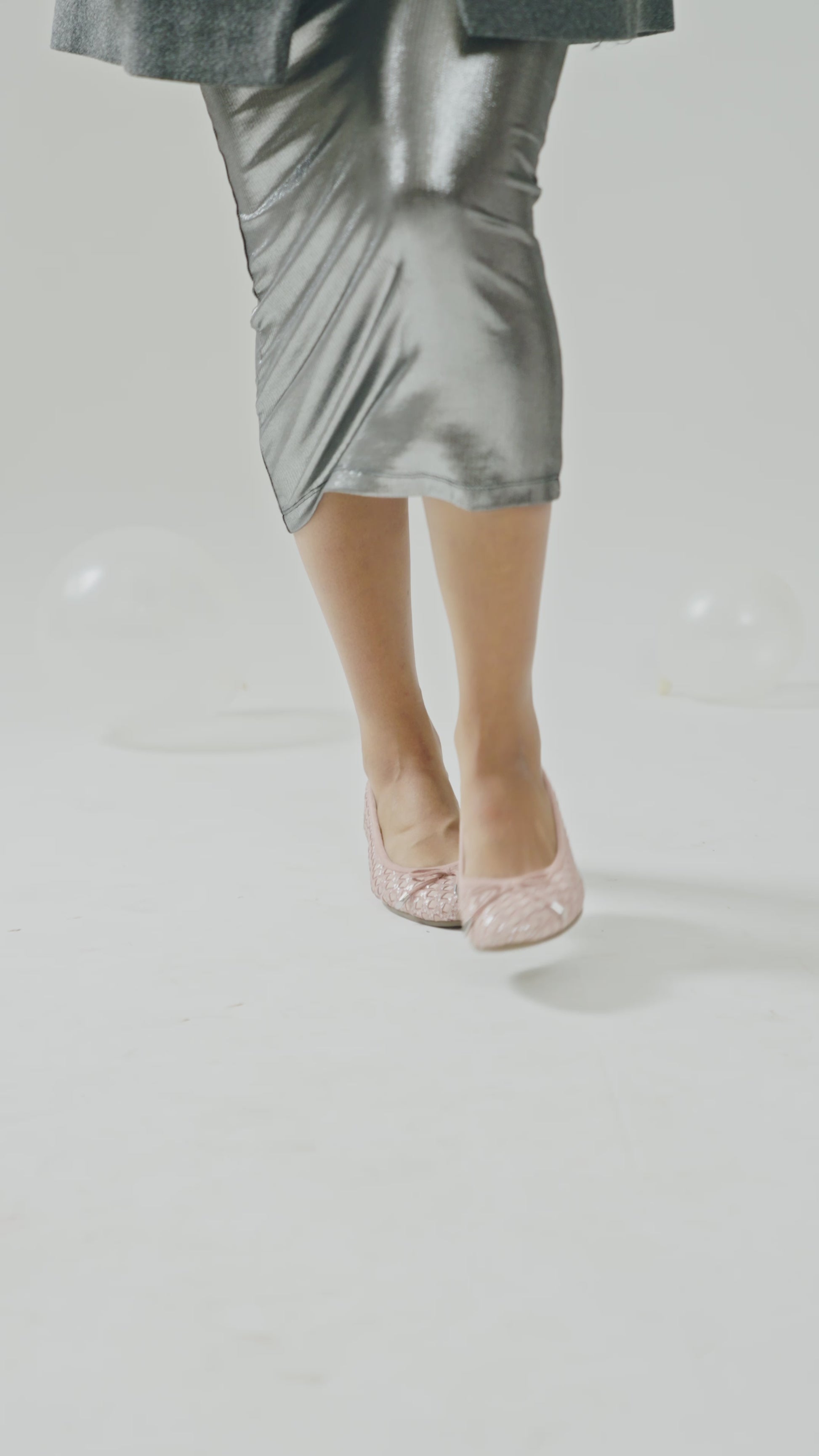 Florence Pink Leather Ballerina