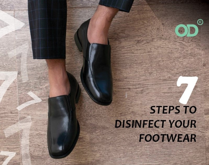 7 STEPS TO DISINFECT YOUR FOOTWEAR.