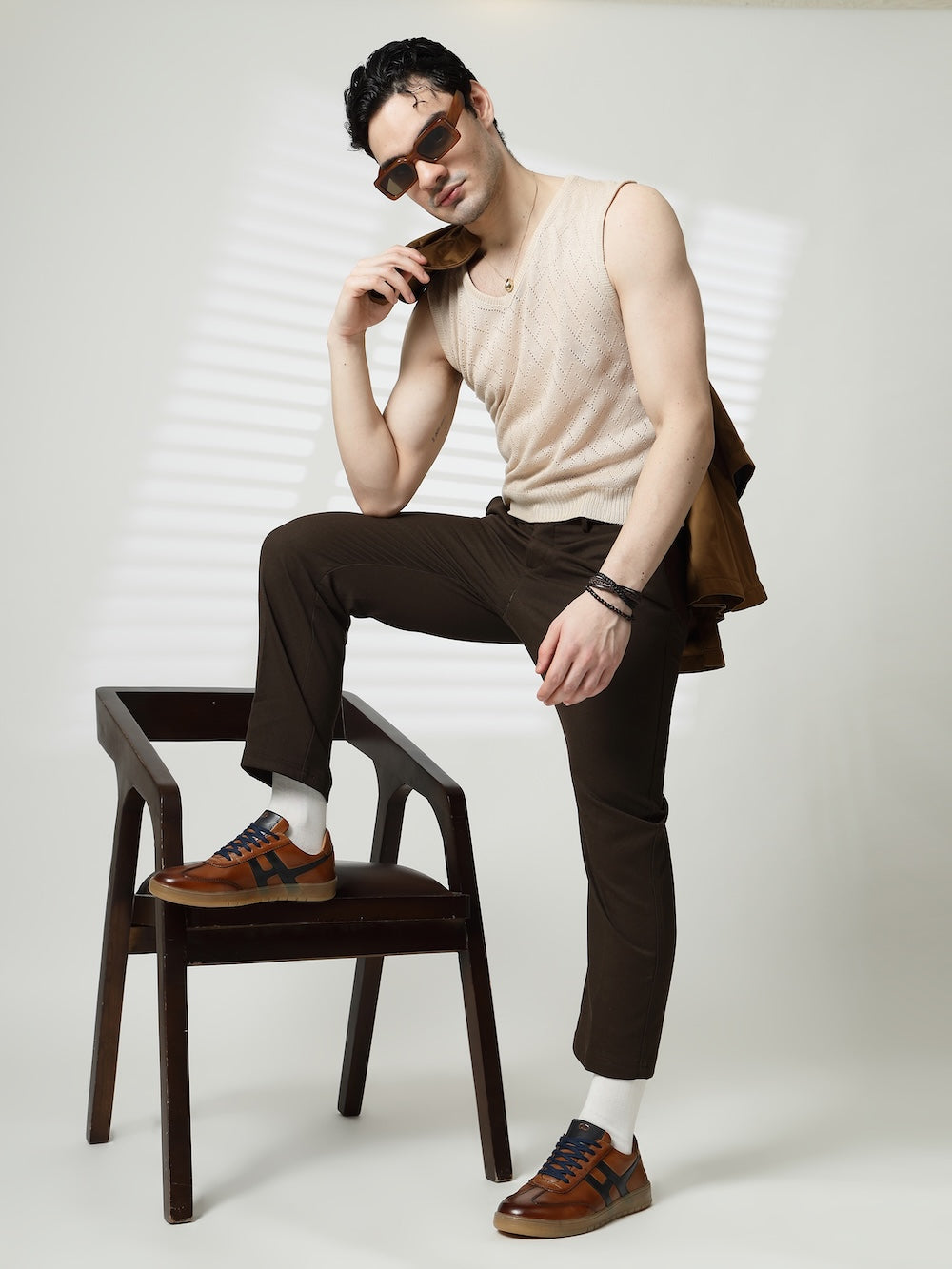 Henry Tan Leather Sneaker