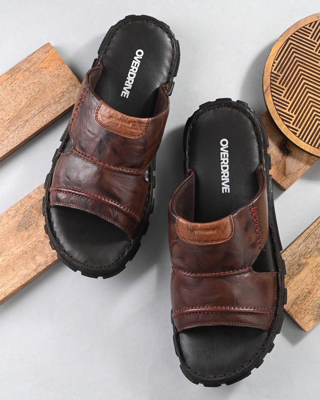 Lu Tan Brown Slippers