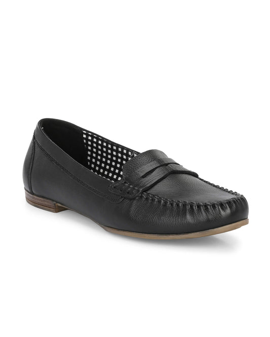 Mia Black Moccasin