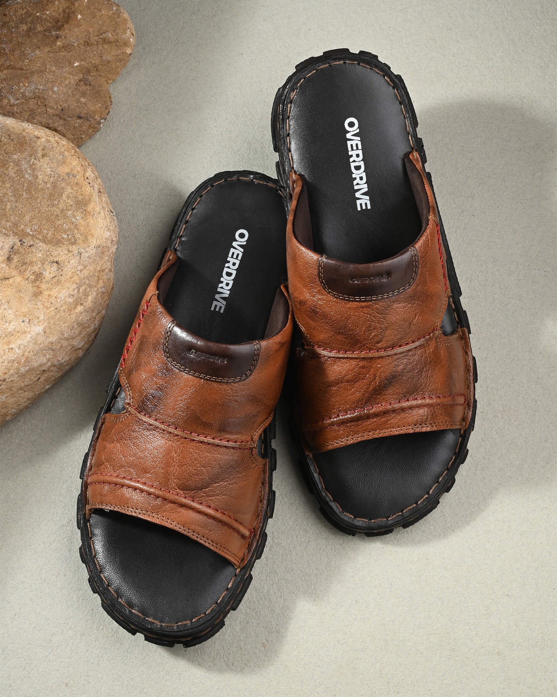 Robert Tan Brown Slippers