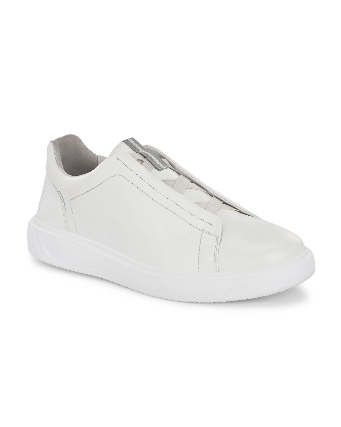 Aero Dash White Leather Sneaker