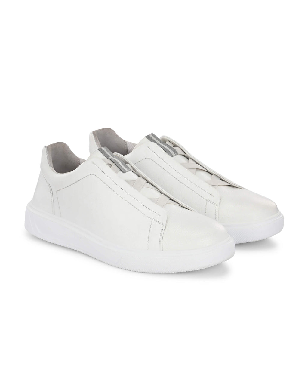 Aero Dash White Leather Sneaker