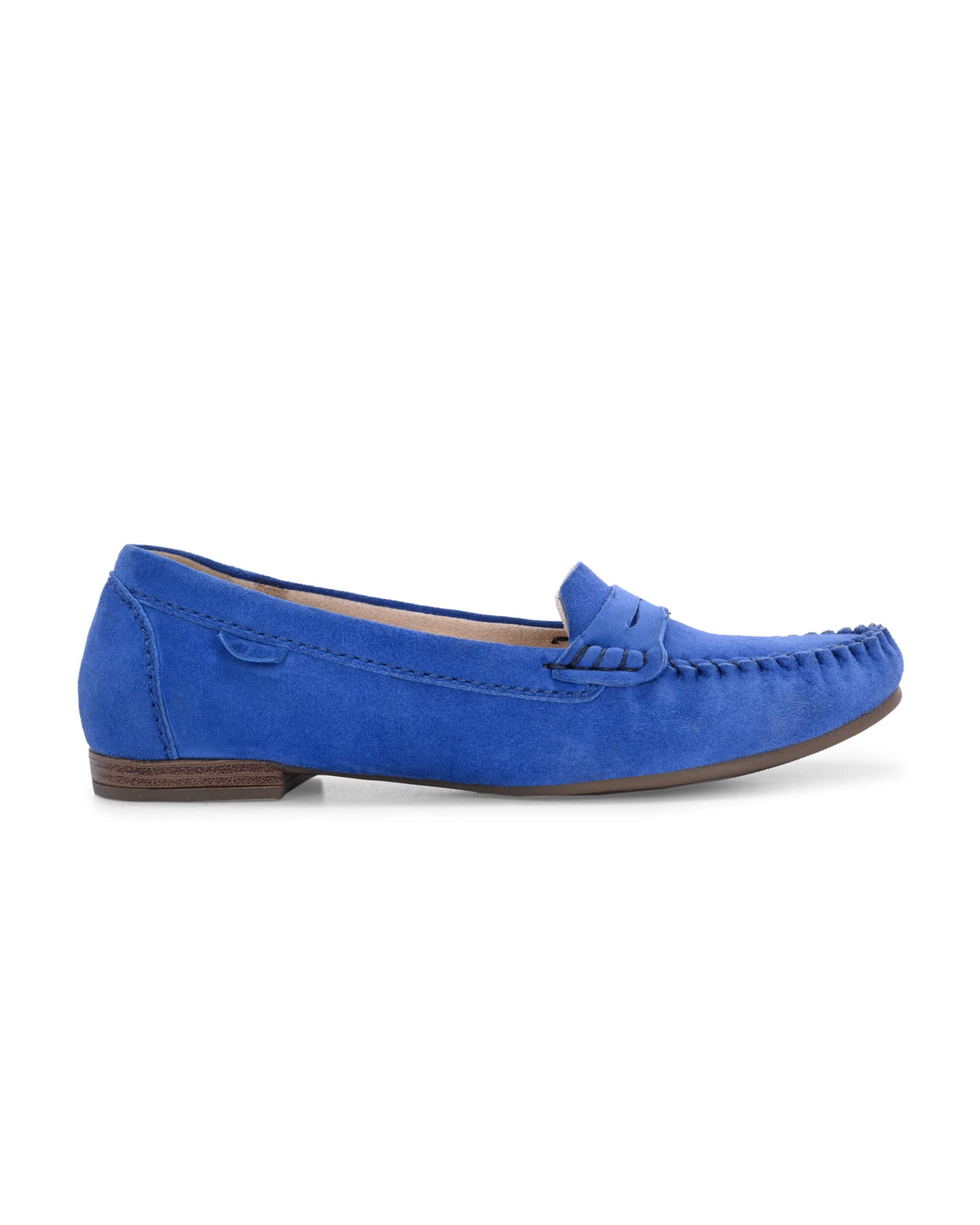 Bella Vita Sky Blue Leather Moccasin