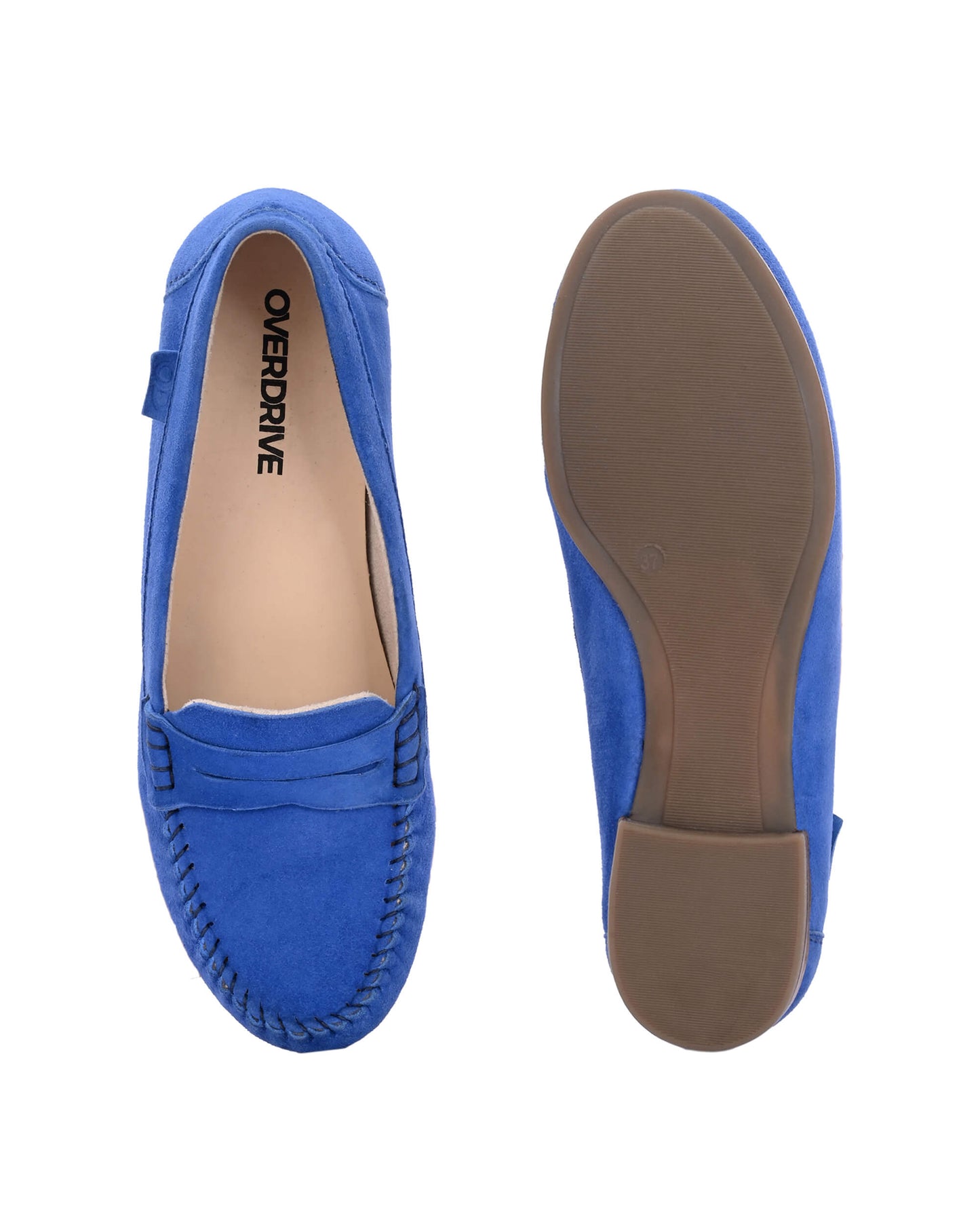 Bella Vita Sky Blue Leather Moccasin