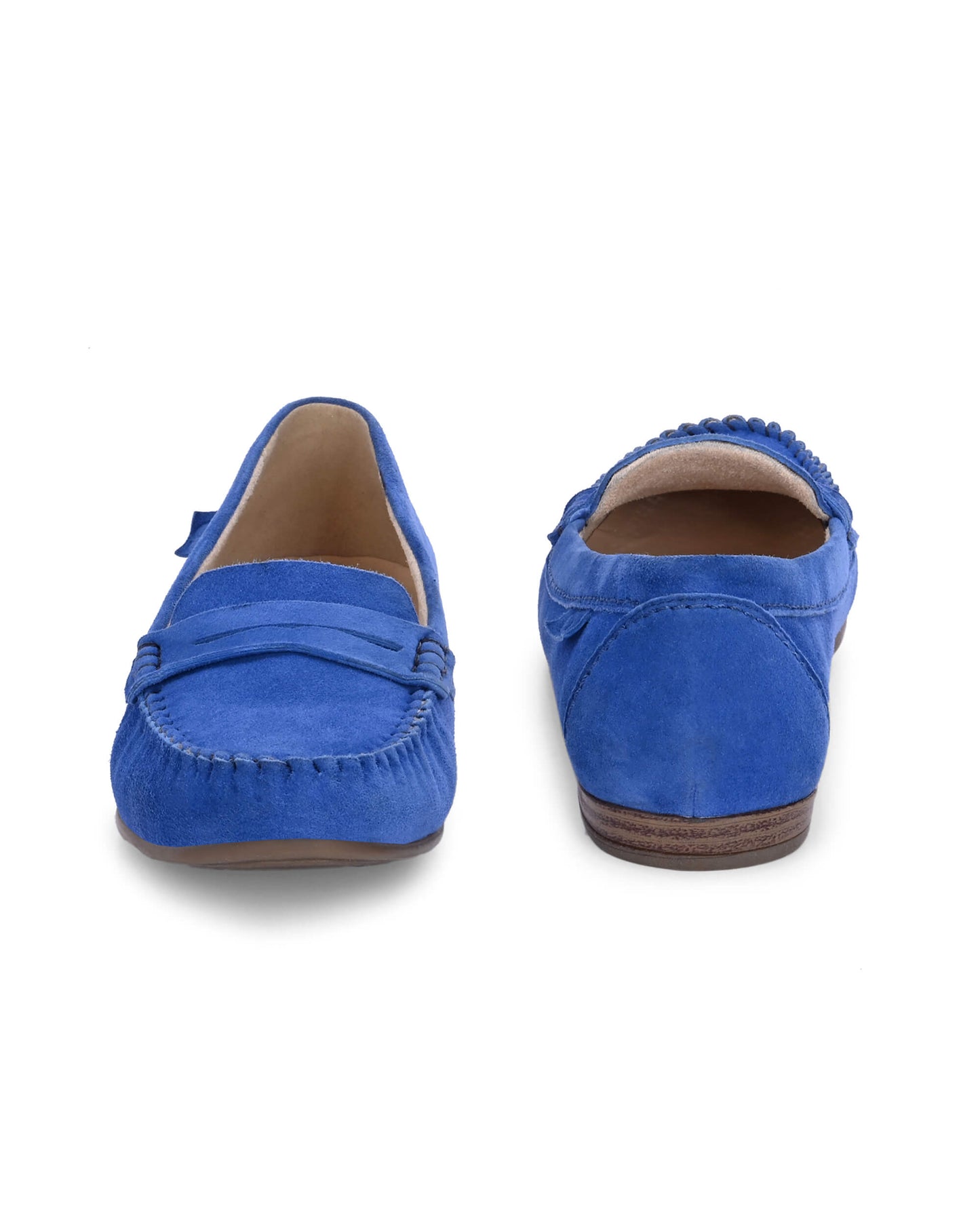 Bella Vita Sky Blue Leather Moccasin