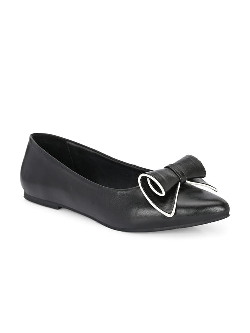 Black Pointed Flats