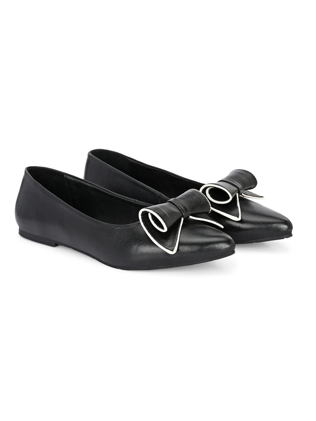 Black Pointed Flats