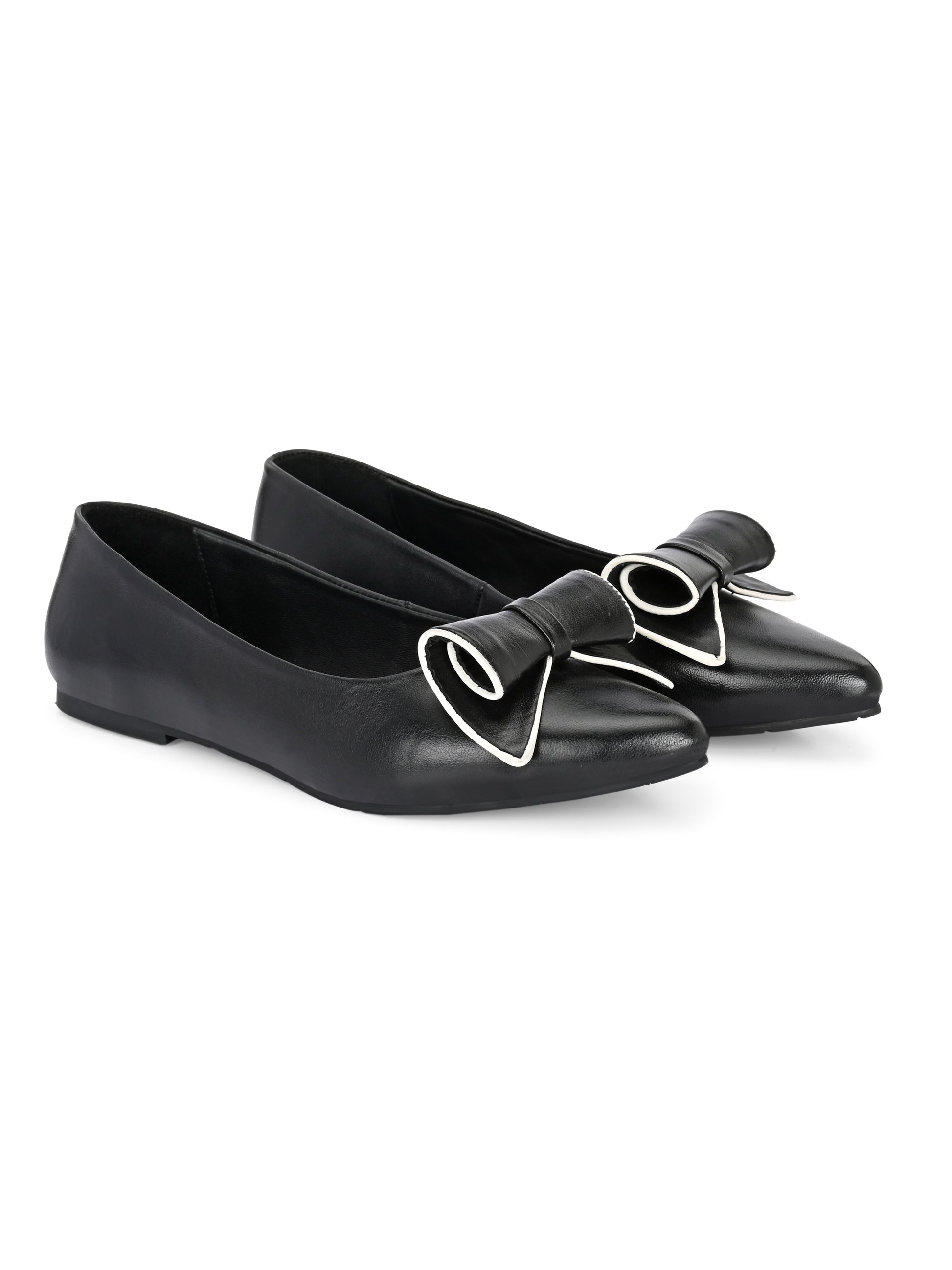 Black Pointed Flats