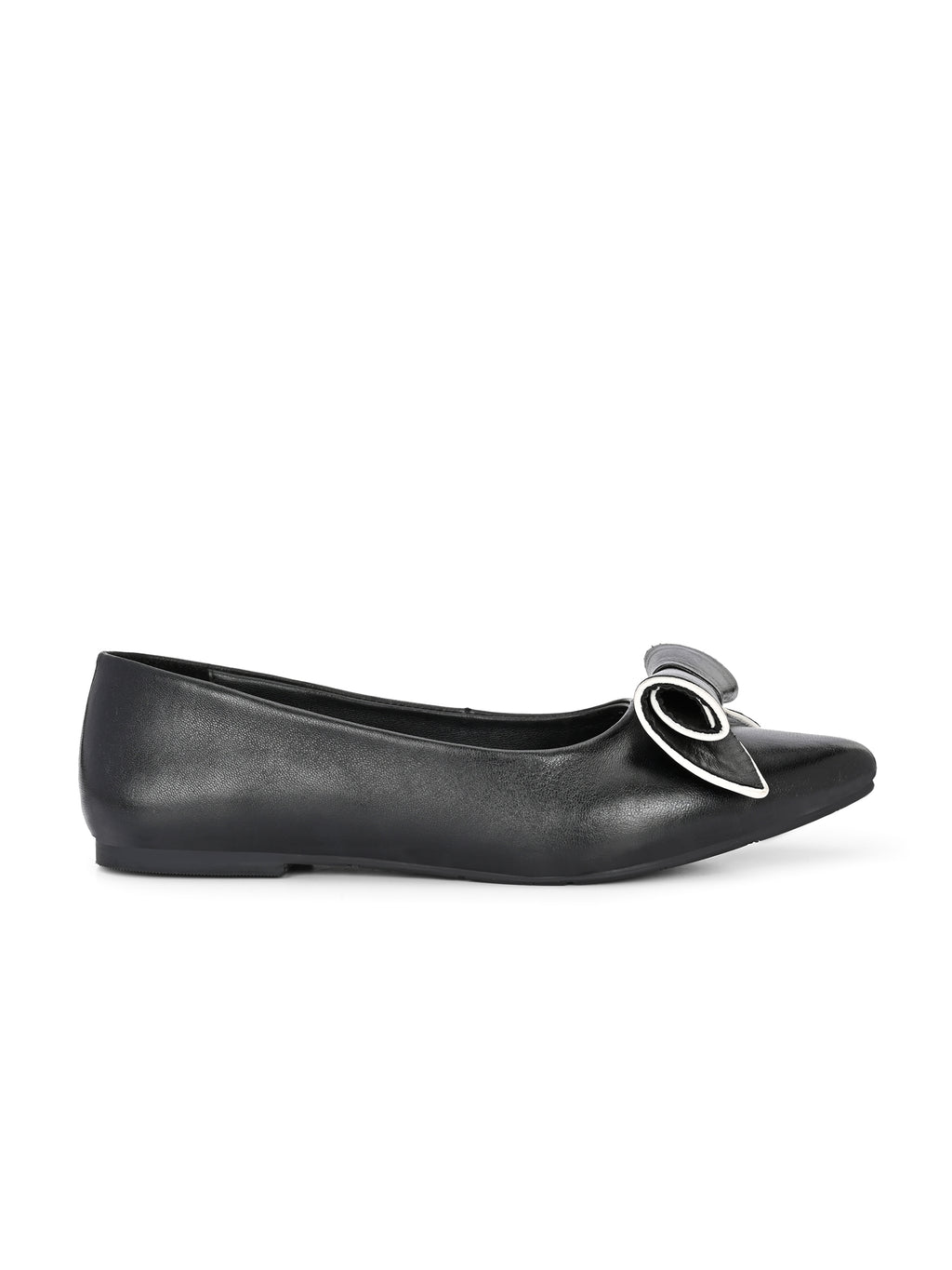Black Pointed Flats