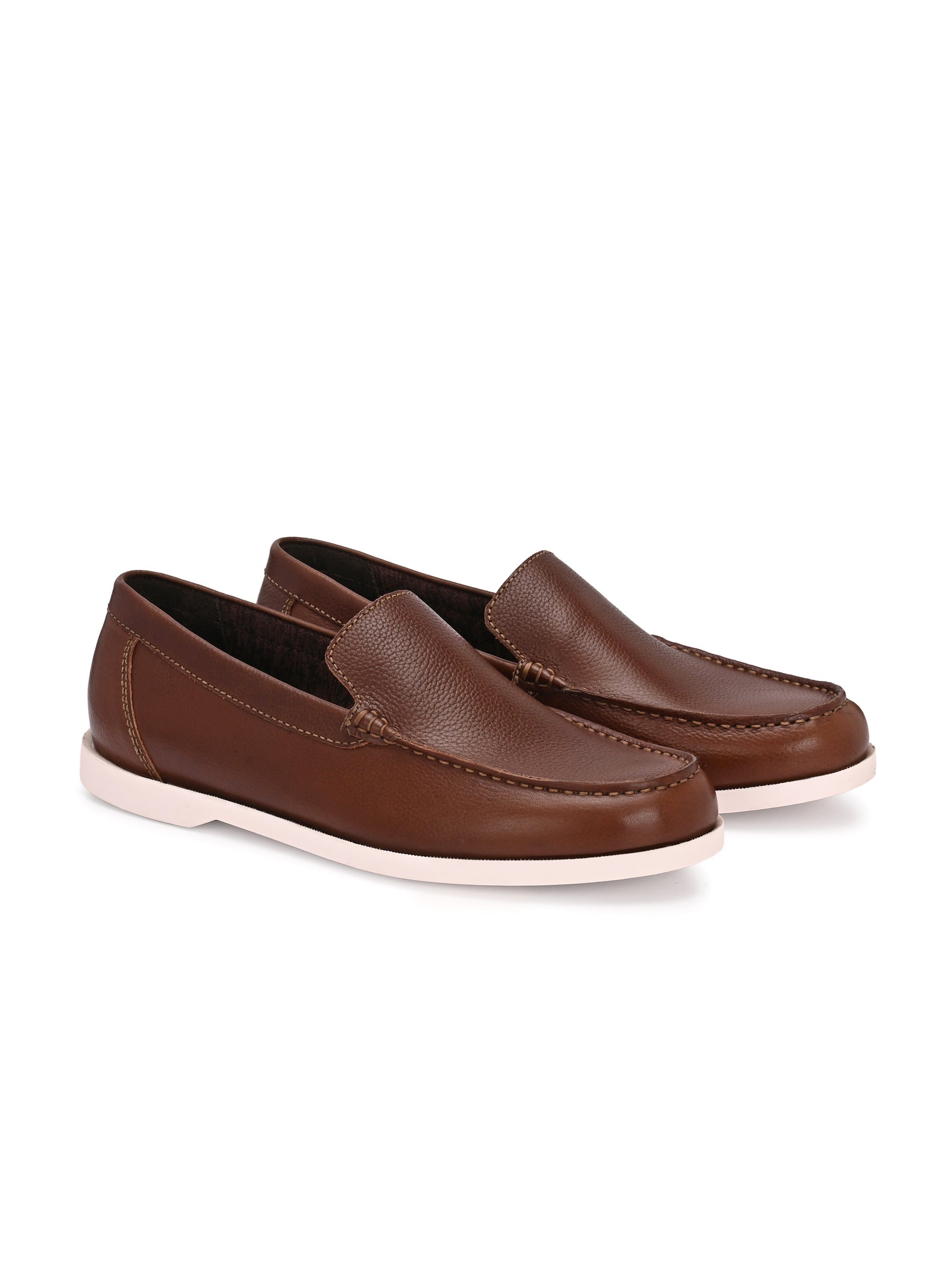 Brew Slip – Classic Brown Leather Loafers
