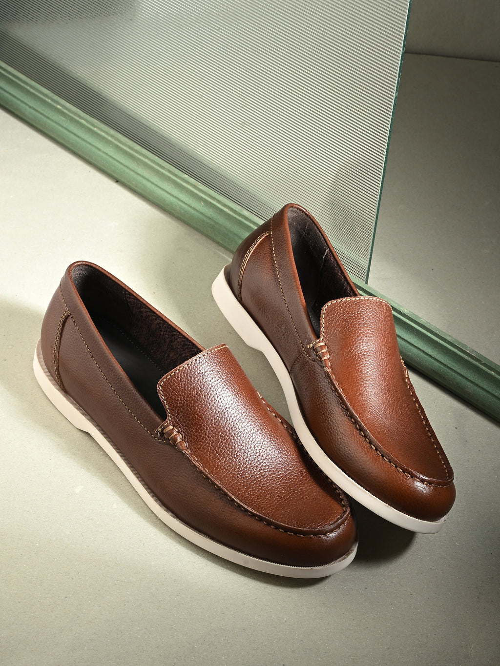 Brew Slip – Classic Brown Leather Loafers