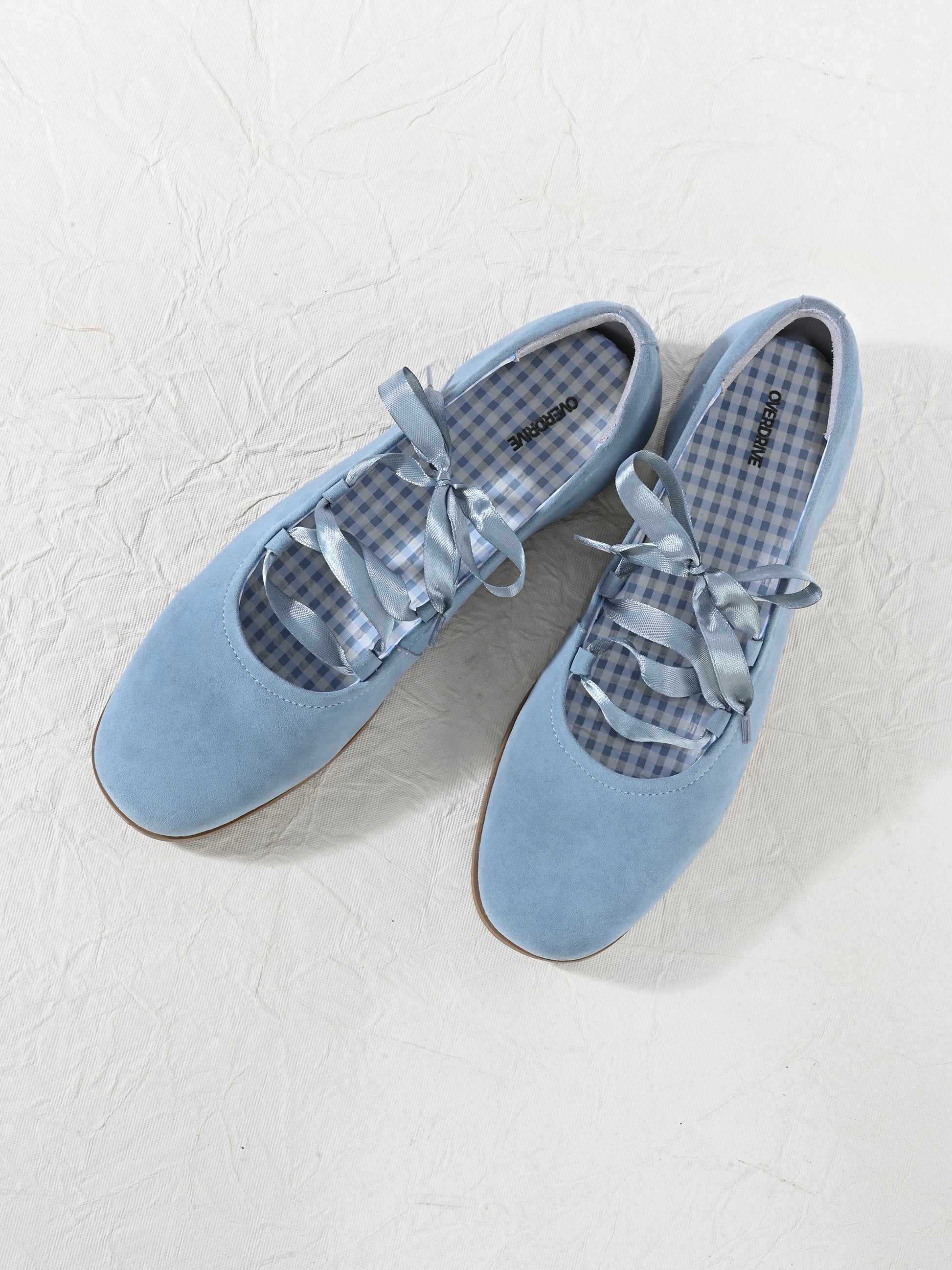 Powder Blue Ribbon Ballerinas