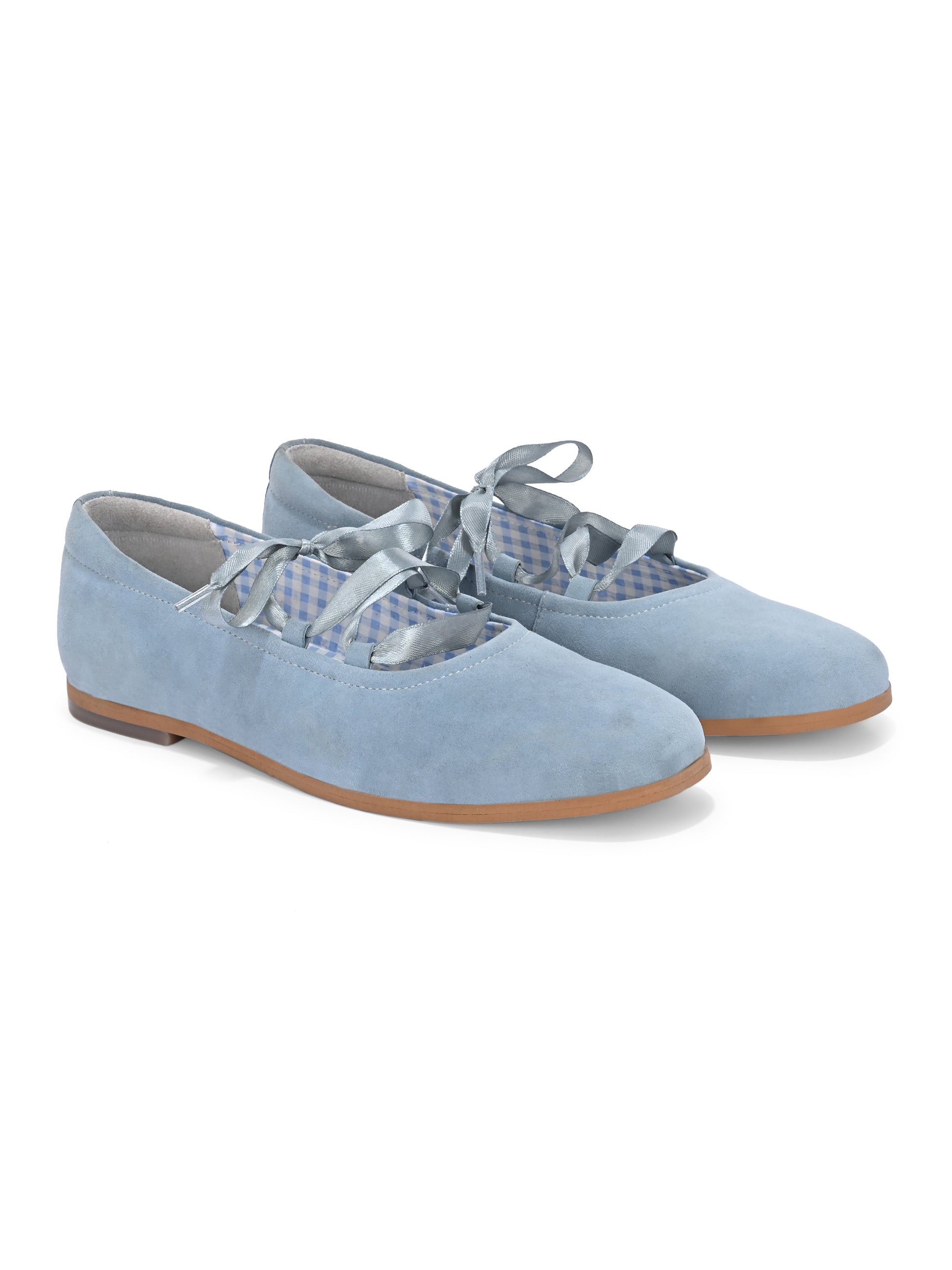 Powder Blue Ribbon Ballerinas