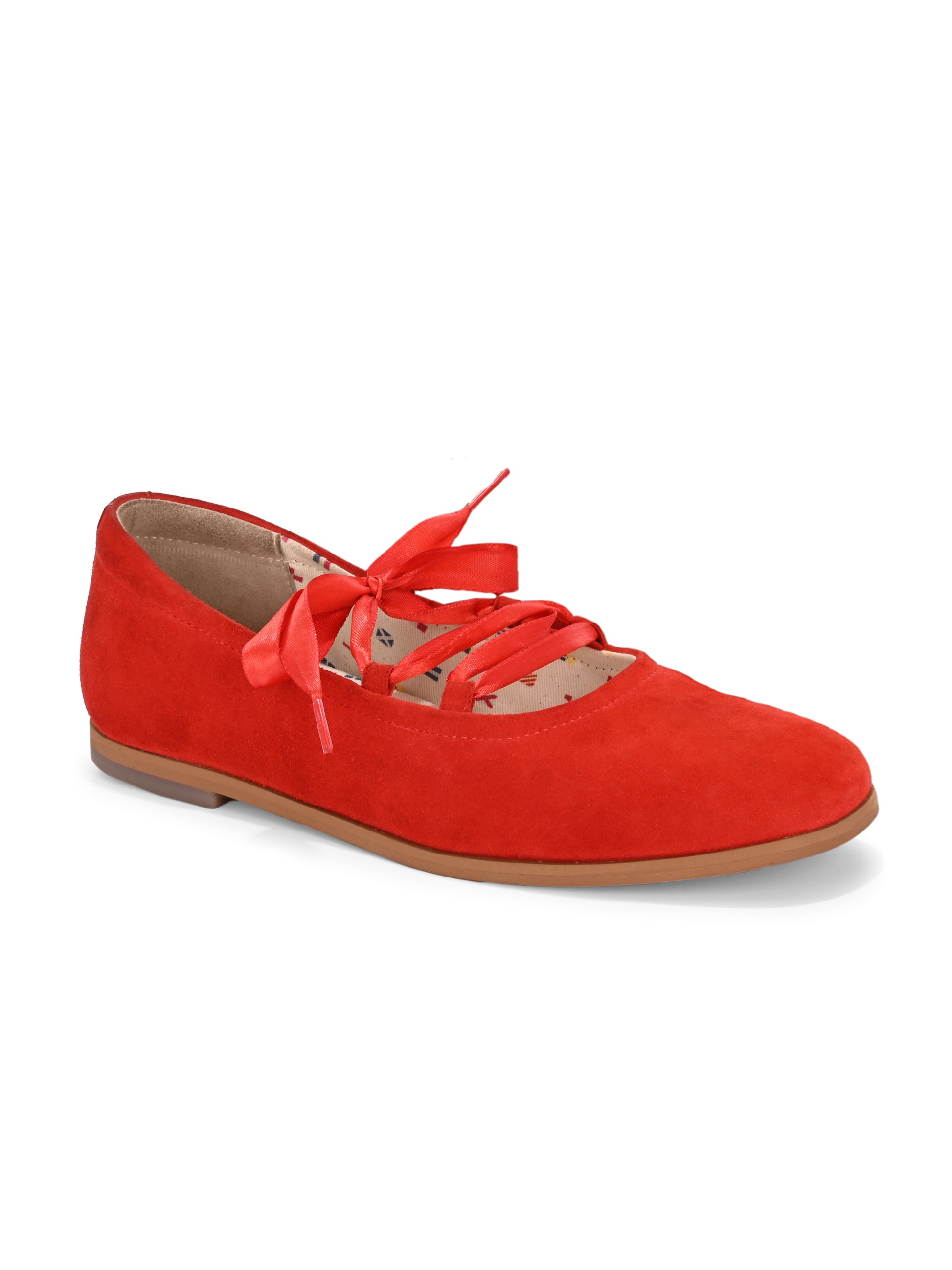 Rouge Ribbon Ballerinas