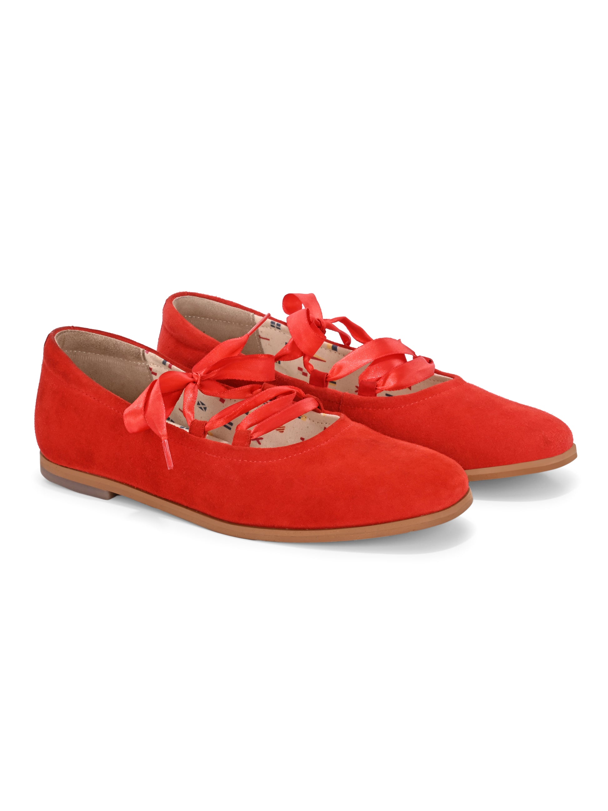 Rouge Ribbon Ballerinas