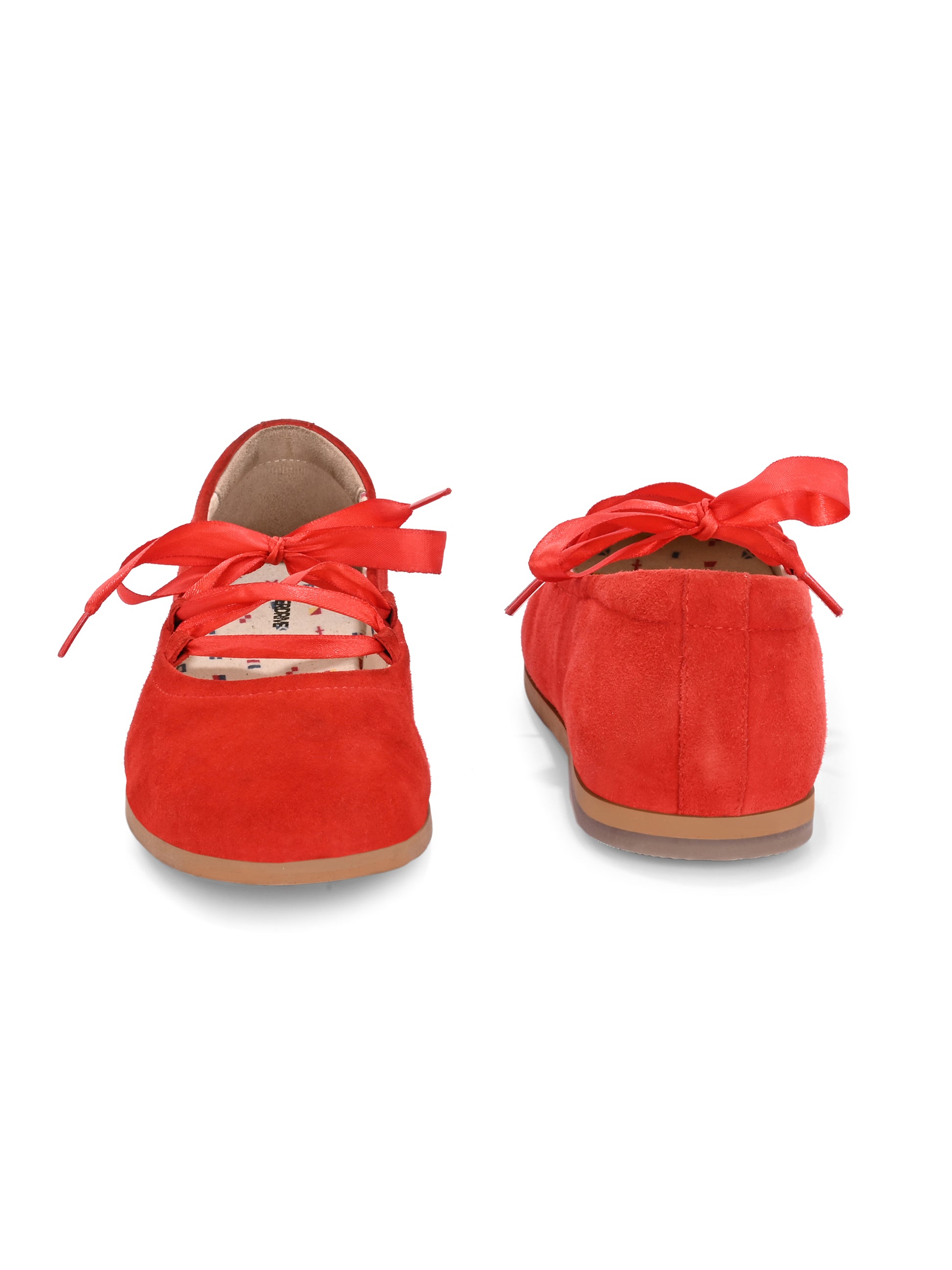 Rouge Ribbon Ballerinas