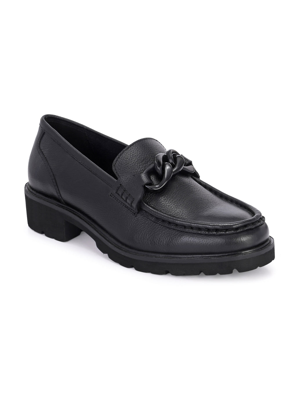 Pelle Perfetta Black Leather Moccasin
