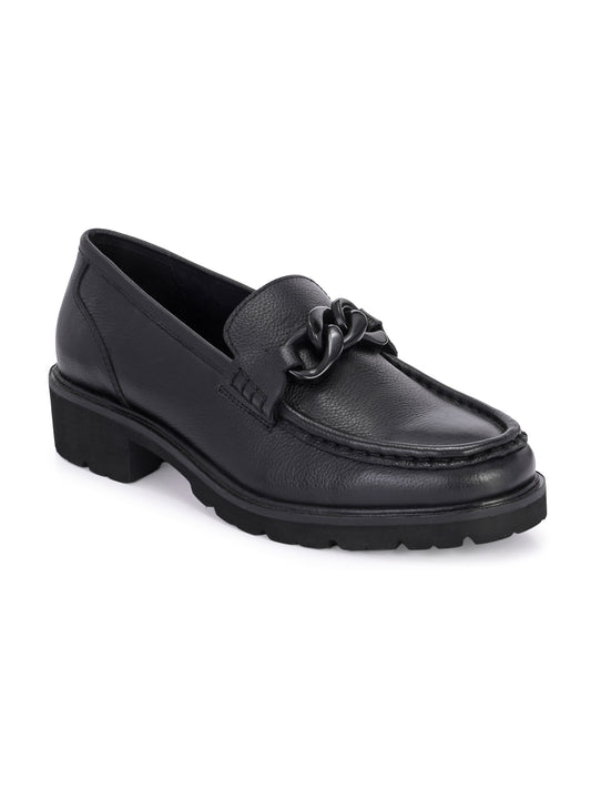 Pelle Perfetta Black Leather Moccasin