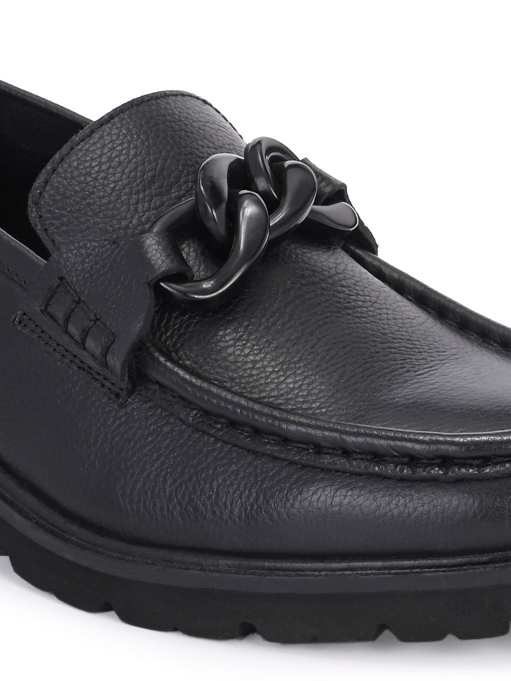Pelle Perfetta Black Leather Moccasin