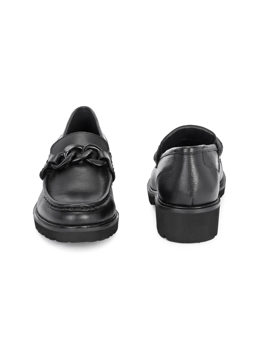 Pelle Perfetta Black Leather Moccasin