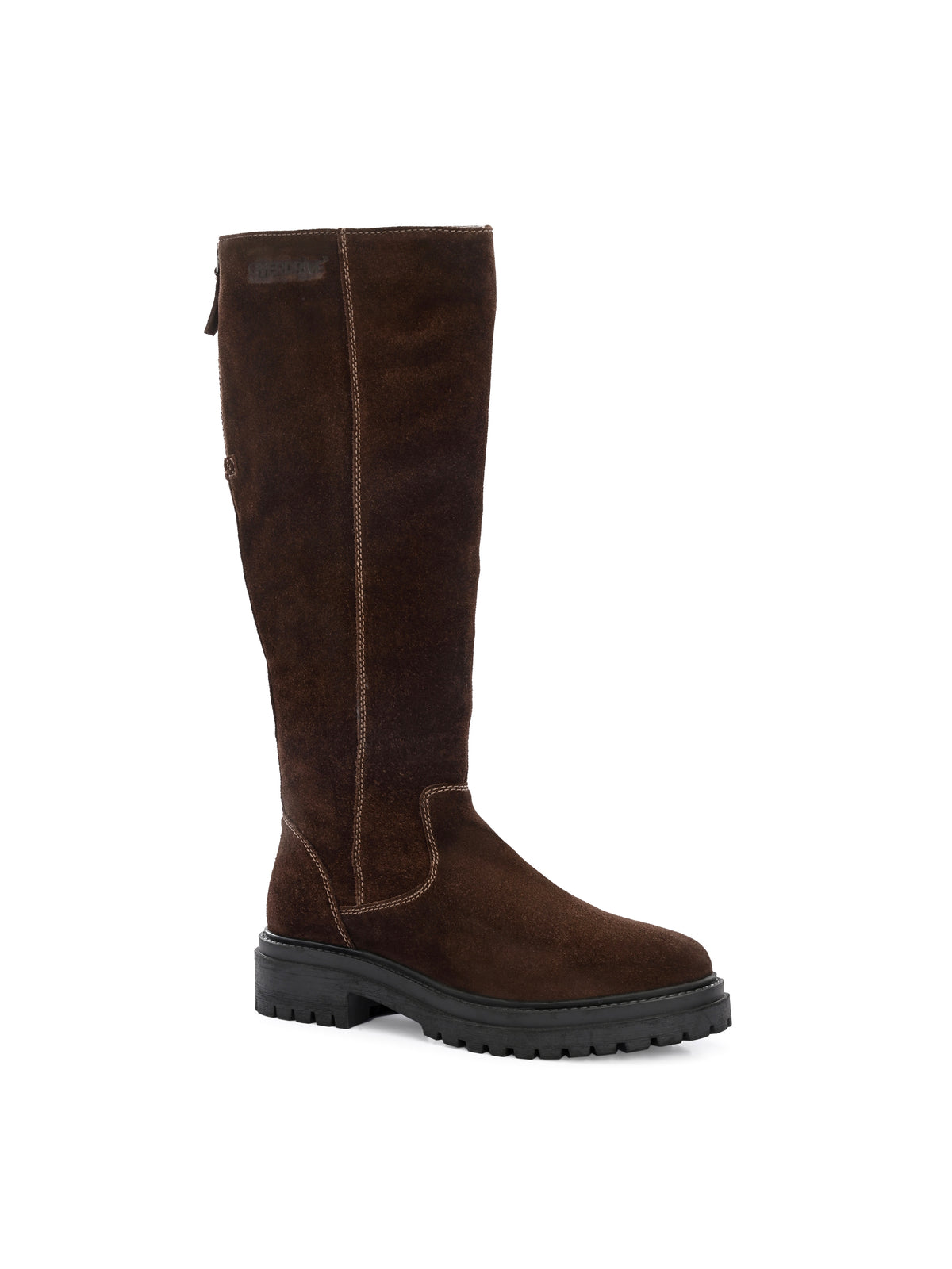 Elegant Brown Leather Boot