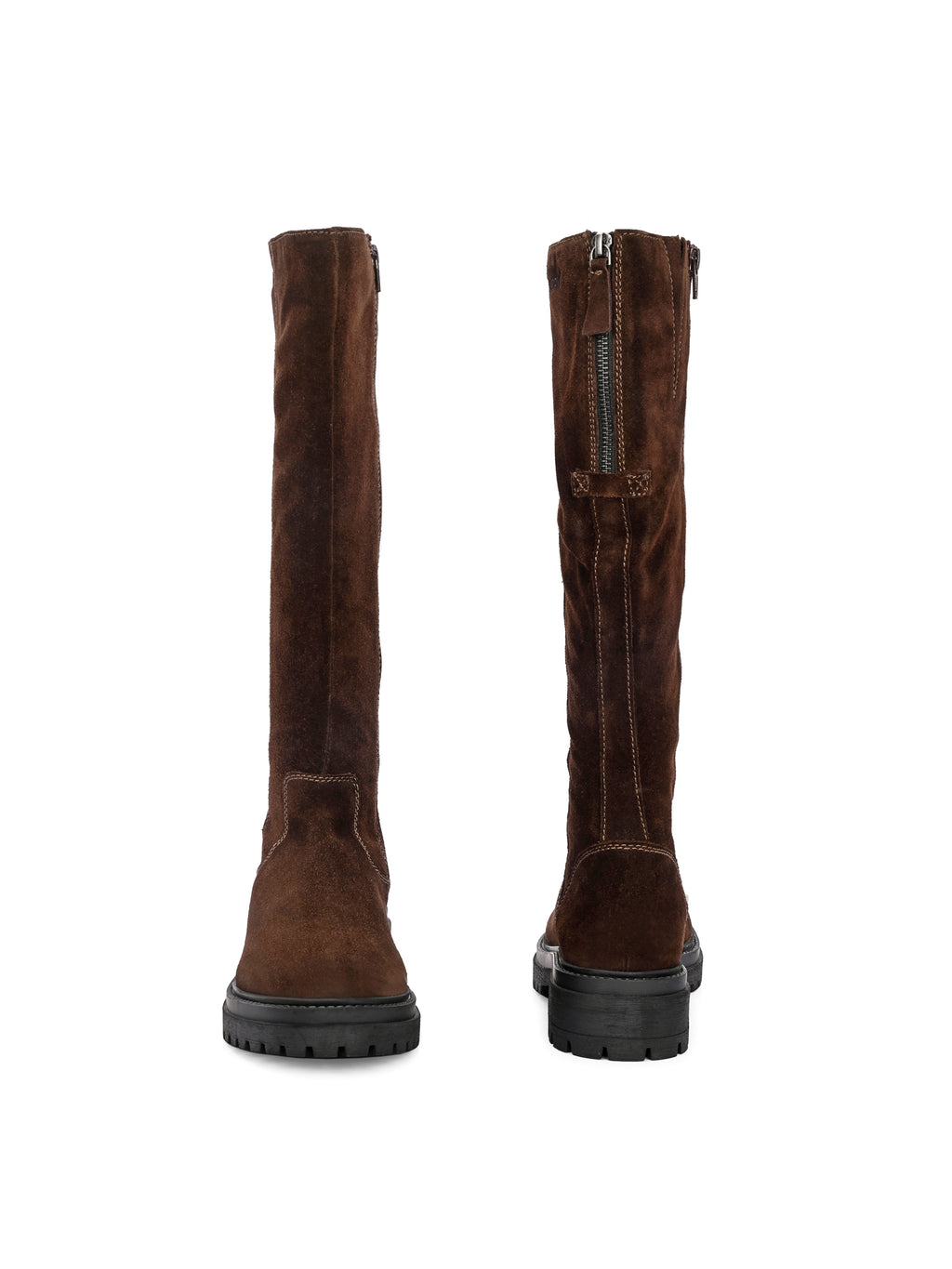 Elegant Brown Leather Boot