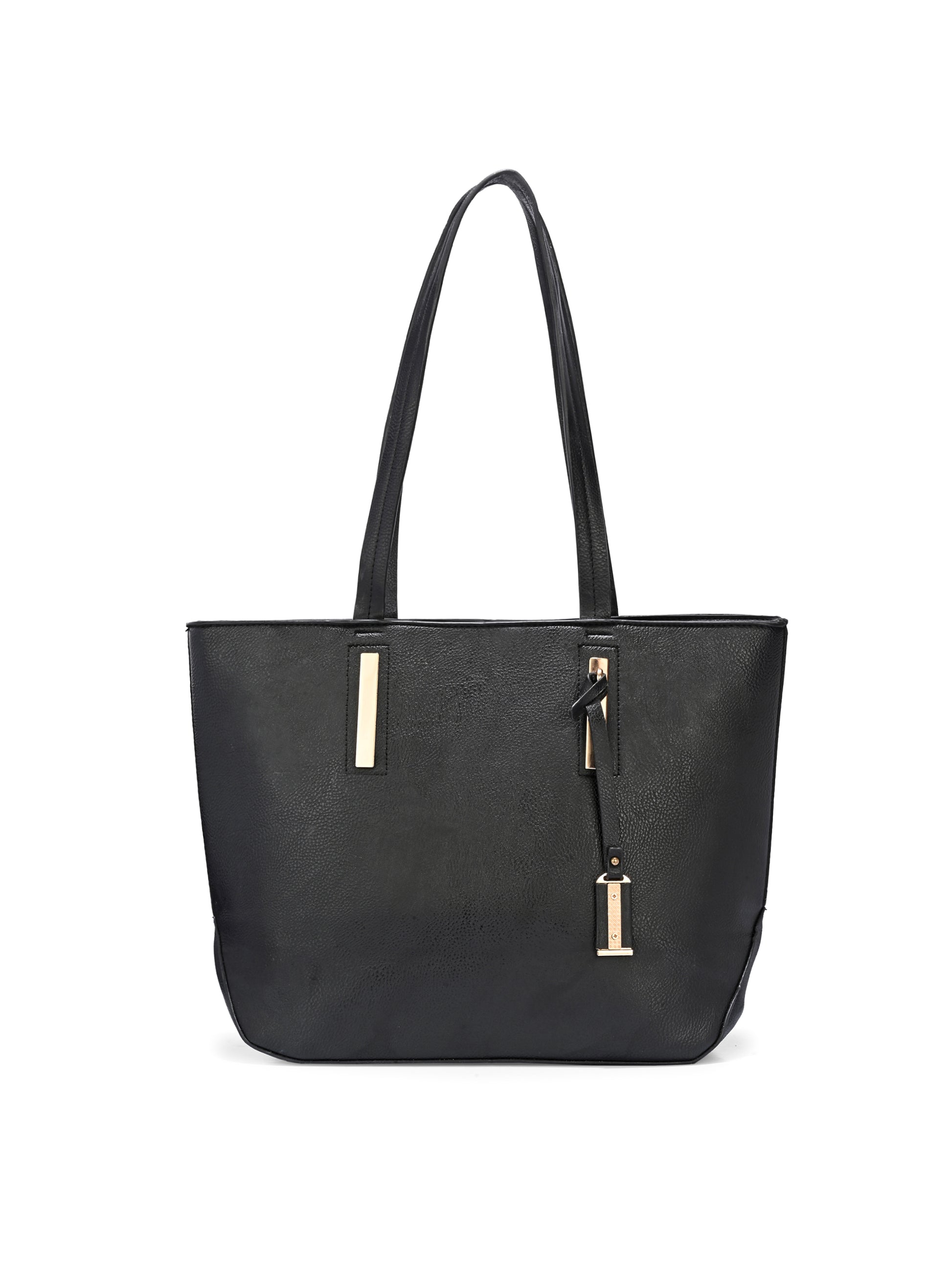 Aurelia Black Leather Tote