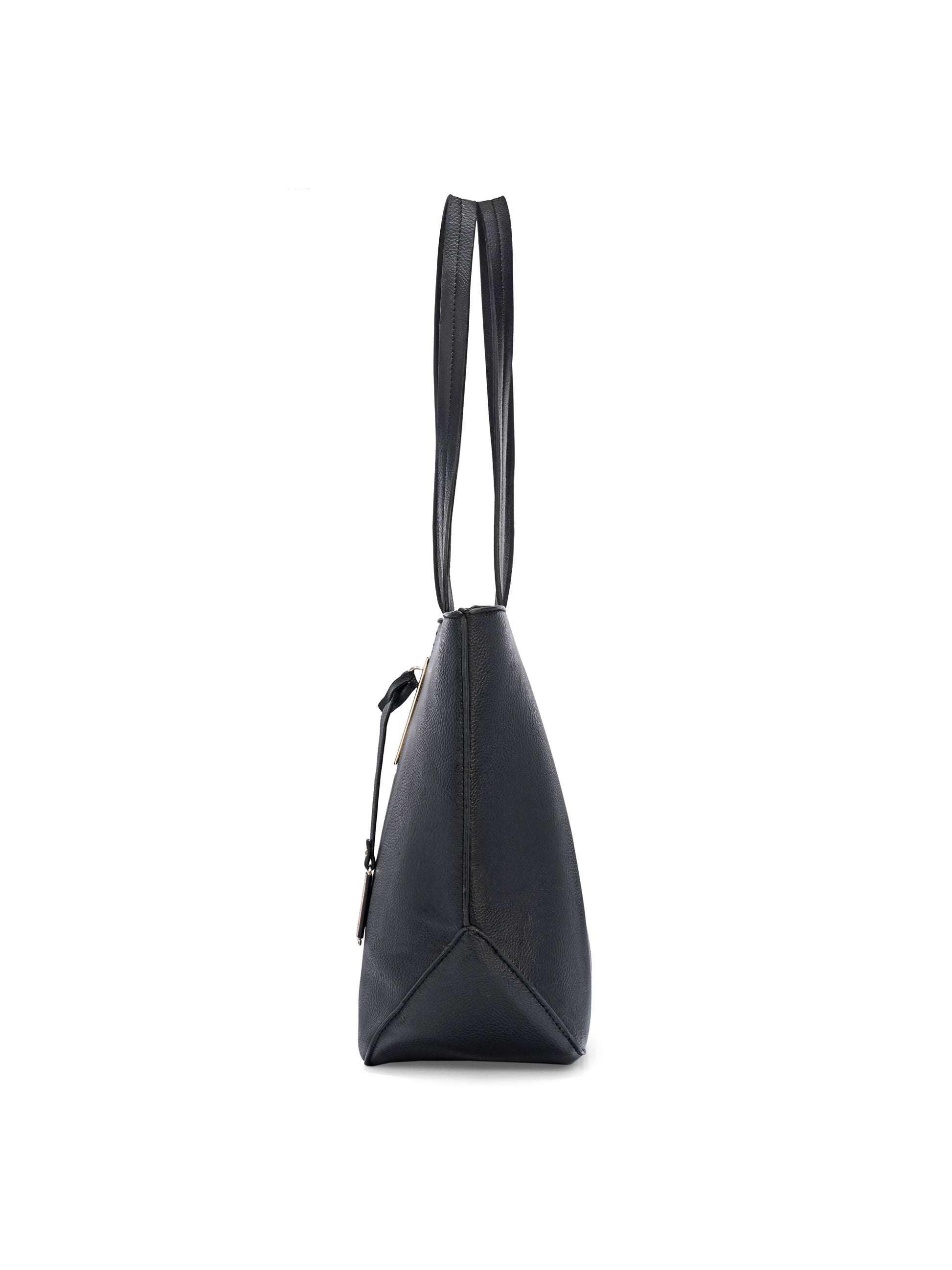 Aurelia Black Leather Tote