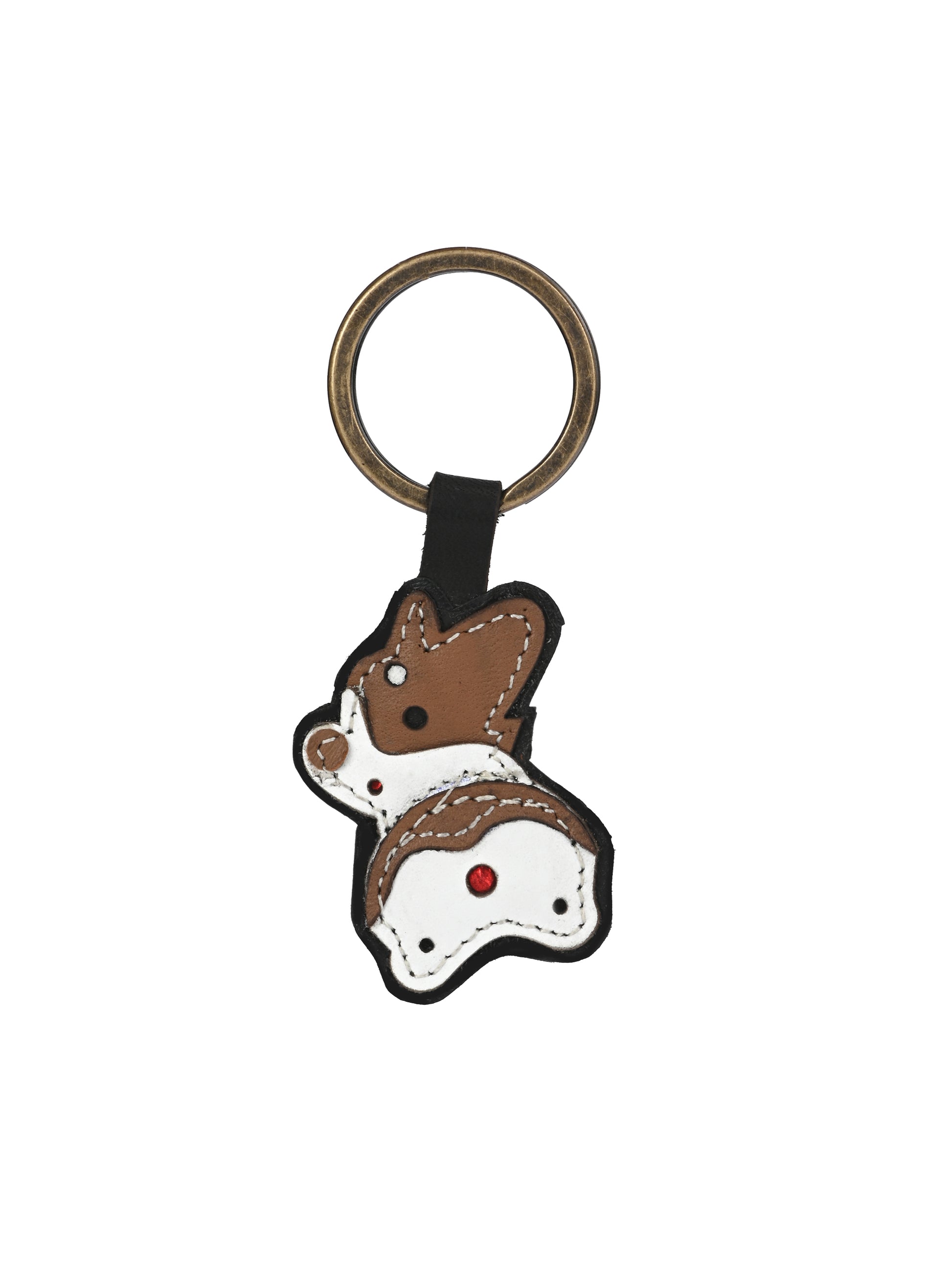 Puppy Love Leather Key Ring