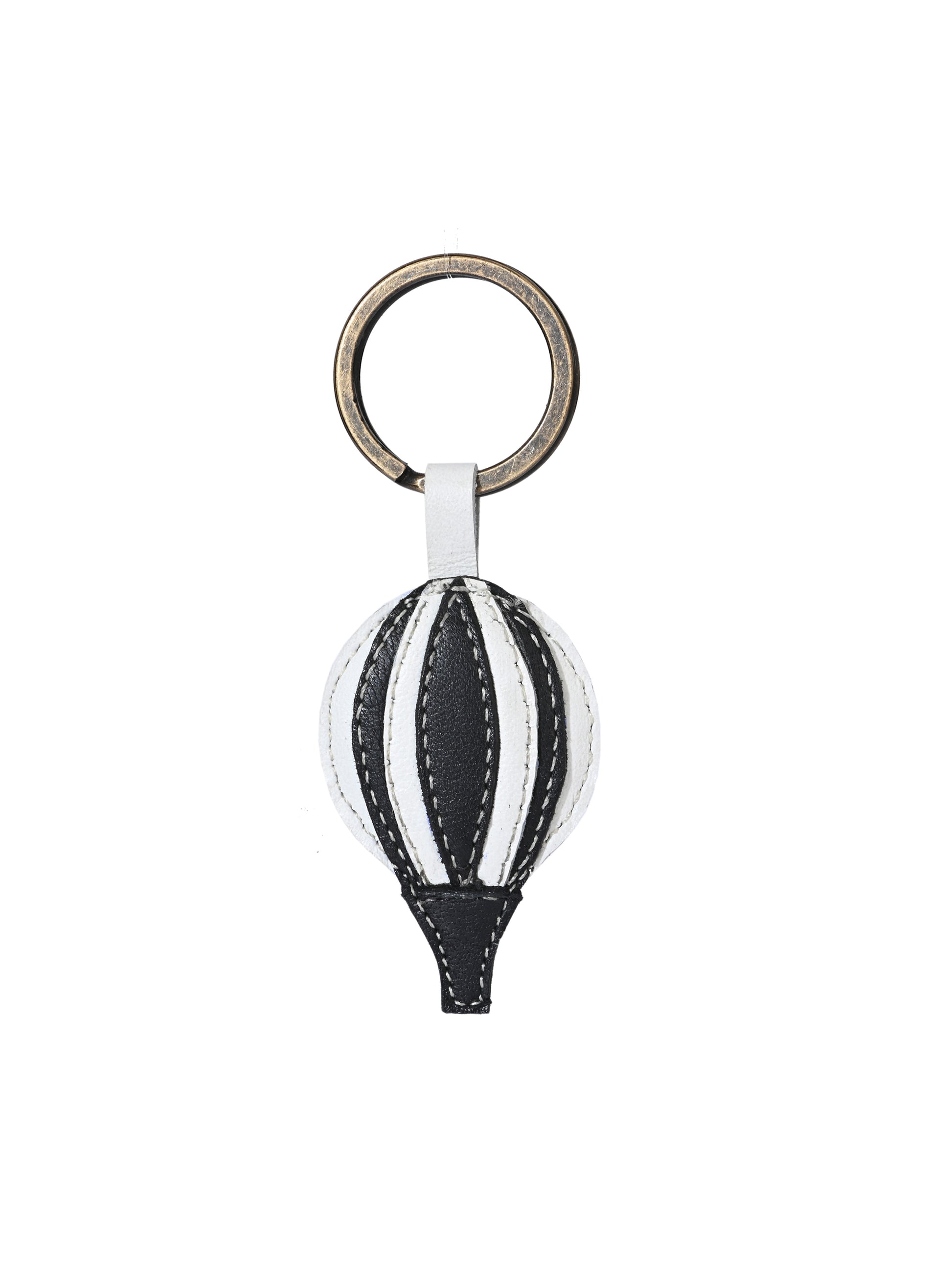Sky Voyage Balloon Leather Keyring