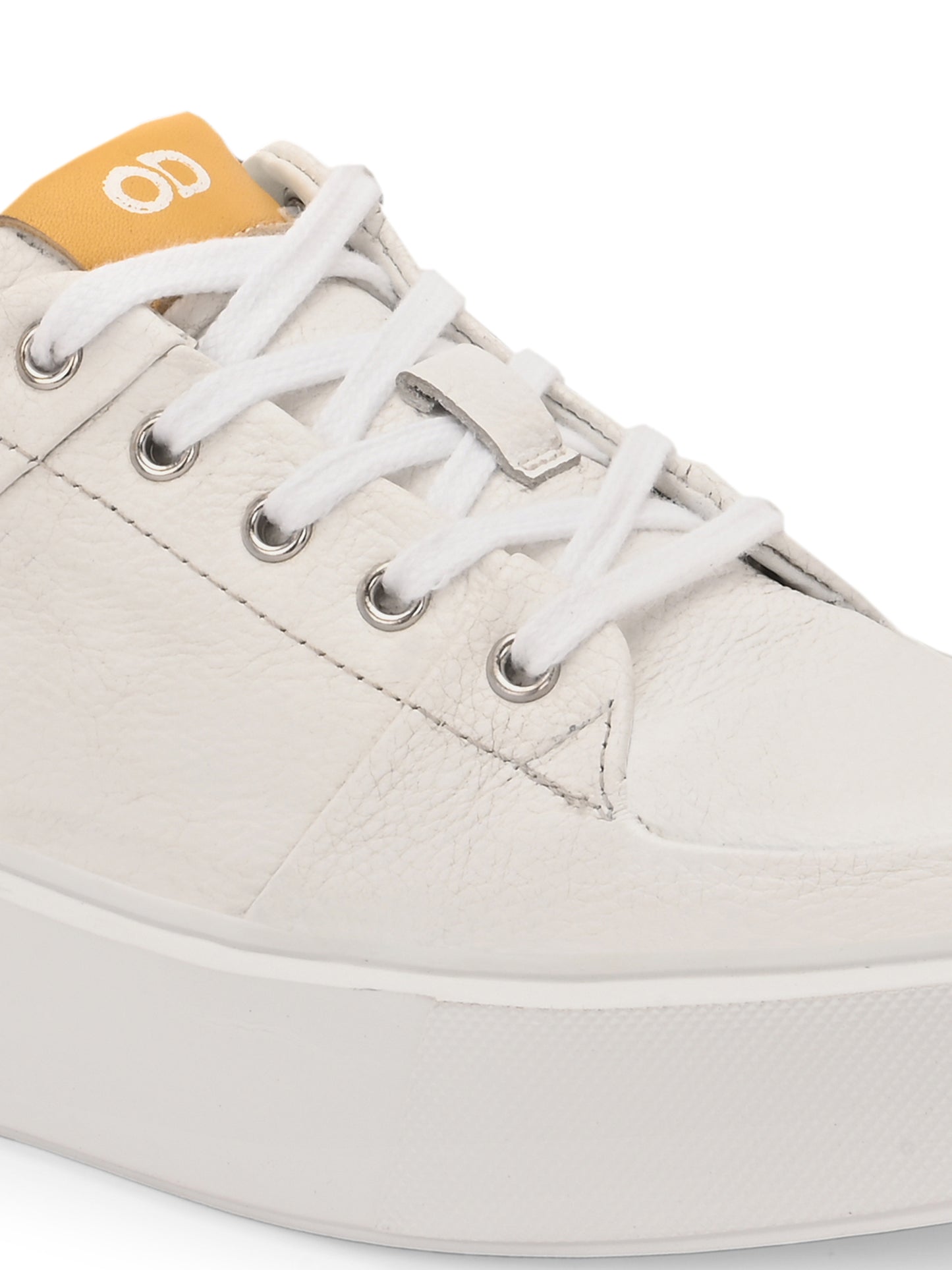 Velocity White Tan Leather Sneakers
