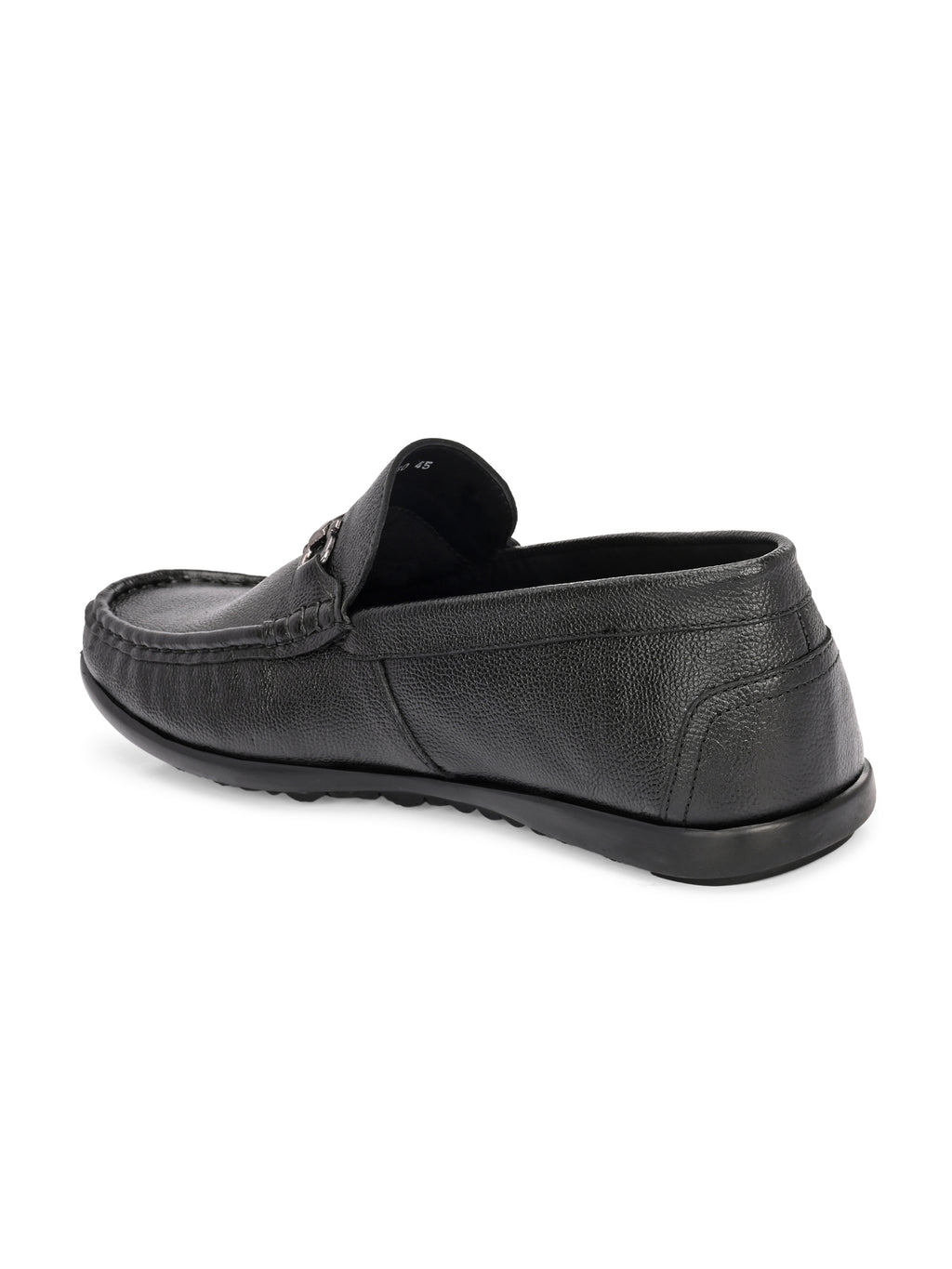 Signature Black Buckle Loafers