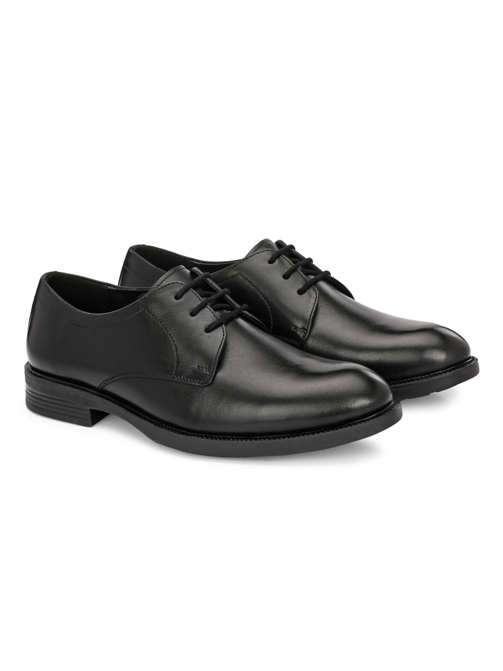 Urban Black Leather Formal  Lace-Up For men