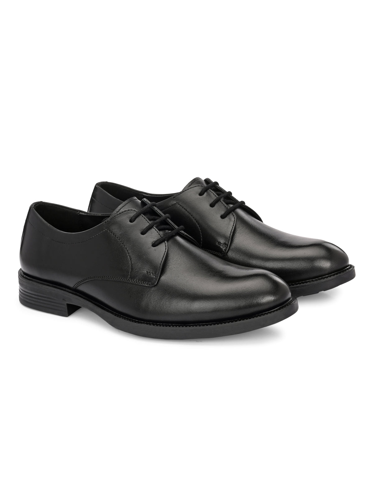 Urban Black Leather Formal  Lace-Up For men