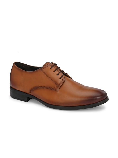 Royal Brown Leather Lace-Up